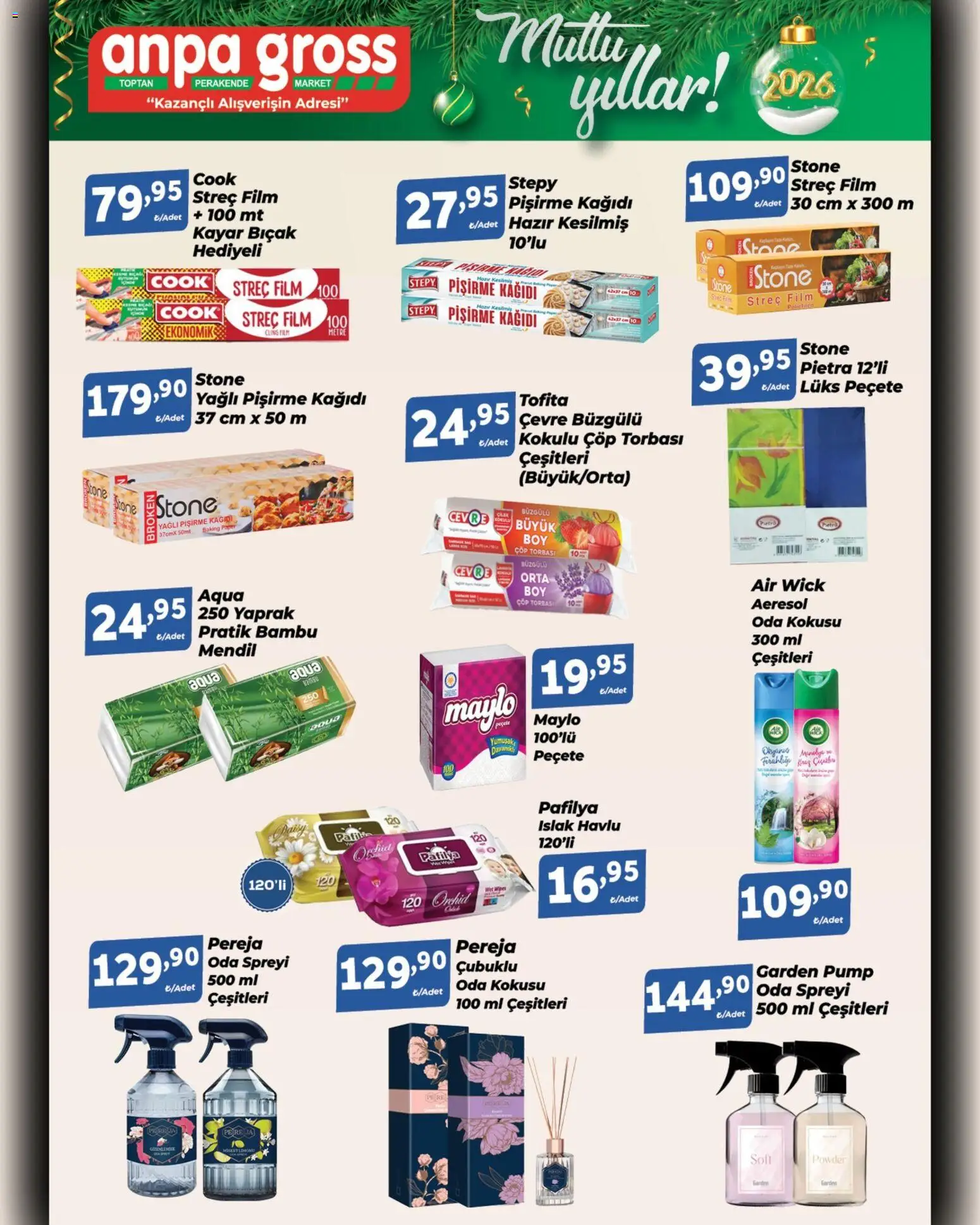 Anpa Gross Katalog - 20.12.2025 tarihinden itibaren geçerlidir | Sayfa: 22 | Ürünler: Oda kokusu, Çöp torbası, Mendil, Çilek