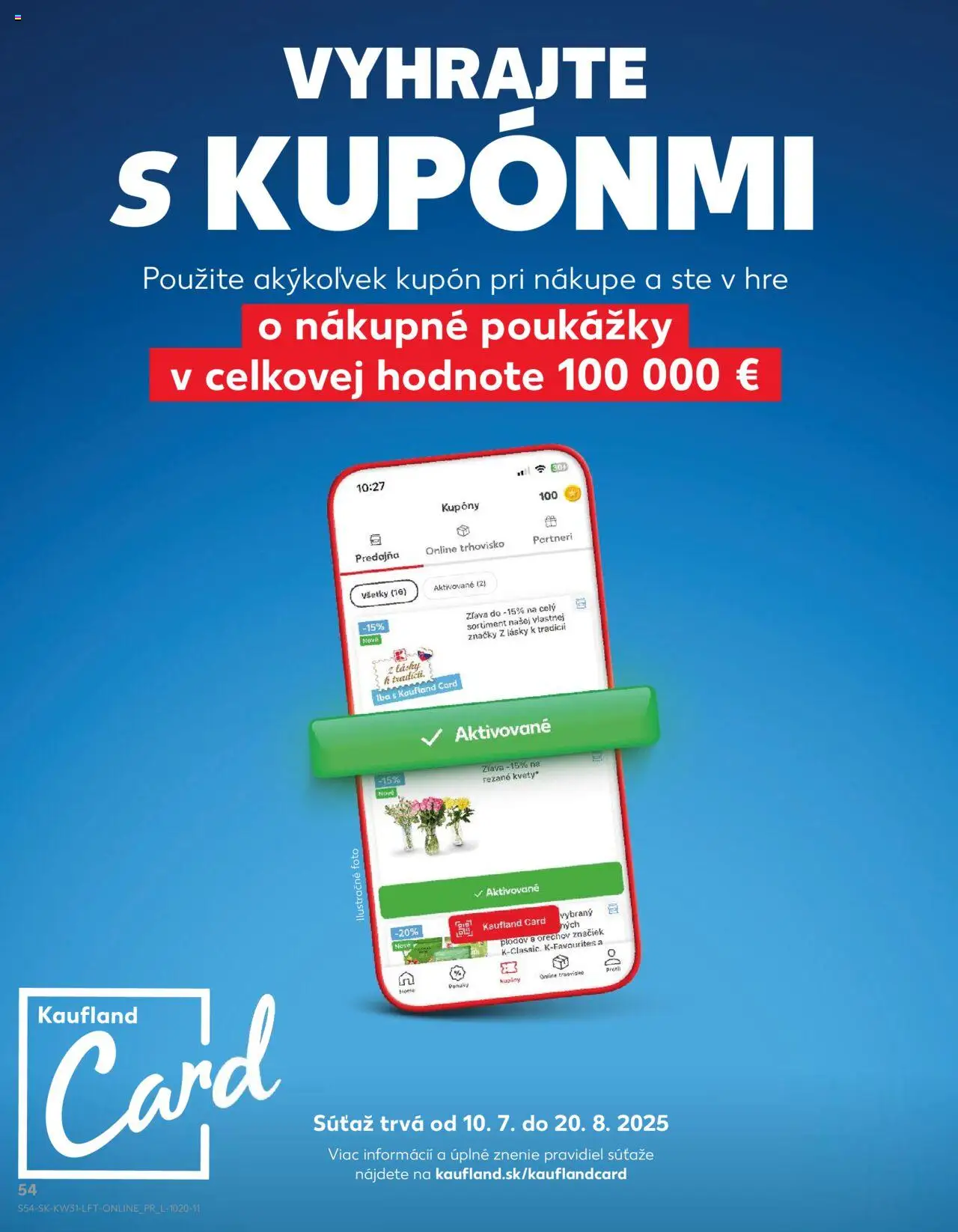 Kaufland Bratislava-Rača │ platný od 31.07.2025 | Strana: 54 | Produkty: Kvety