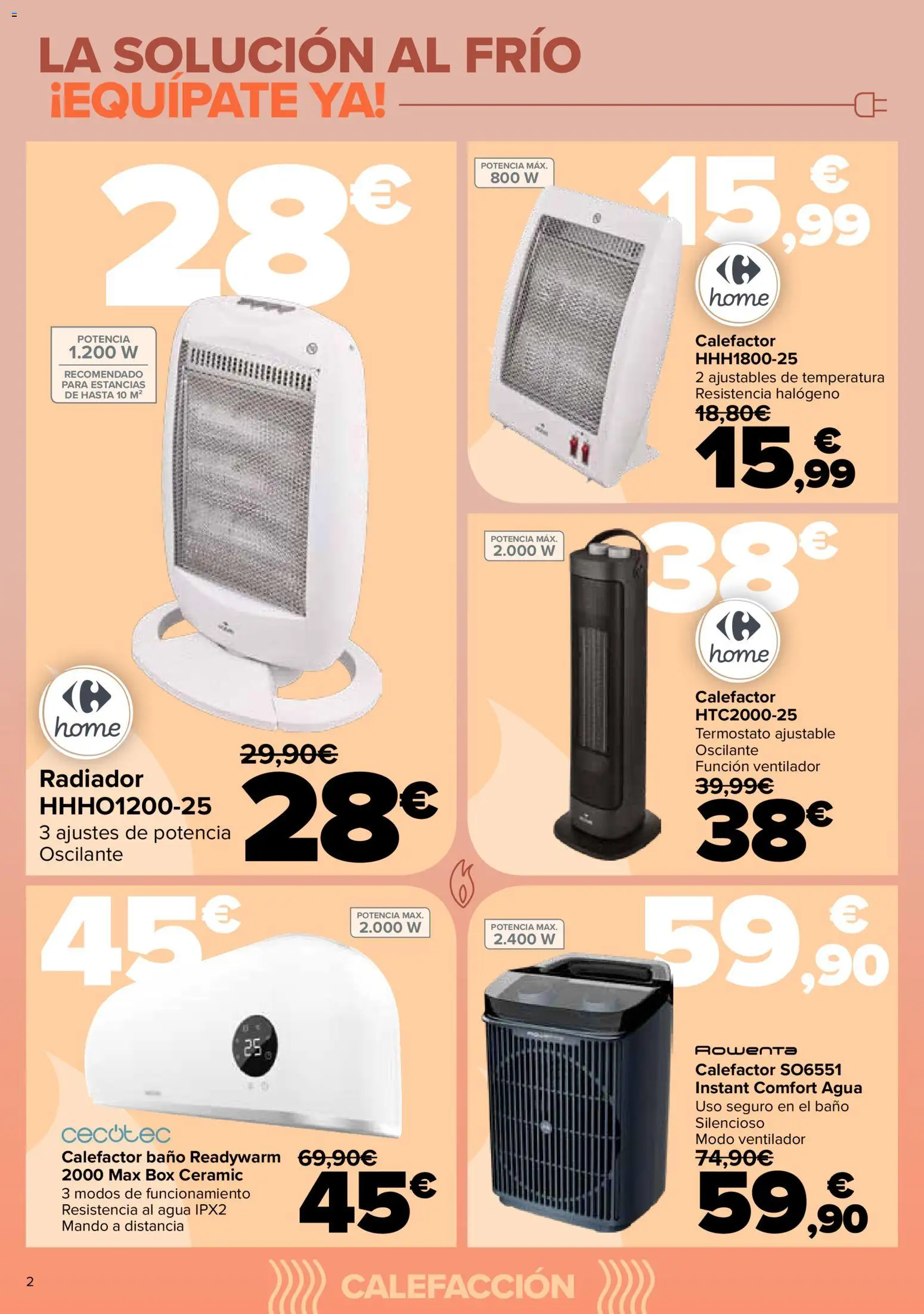 Carrefour folleto │ válido desde el 19.11.2025 | Página: 2 | Productos: Ventilador, Radiador, Baño
