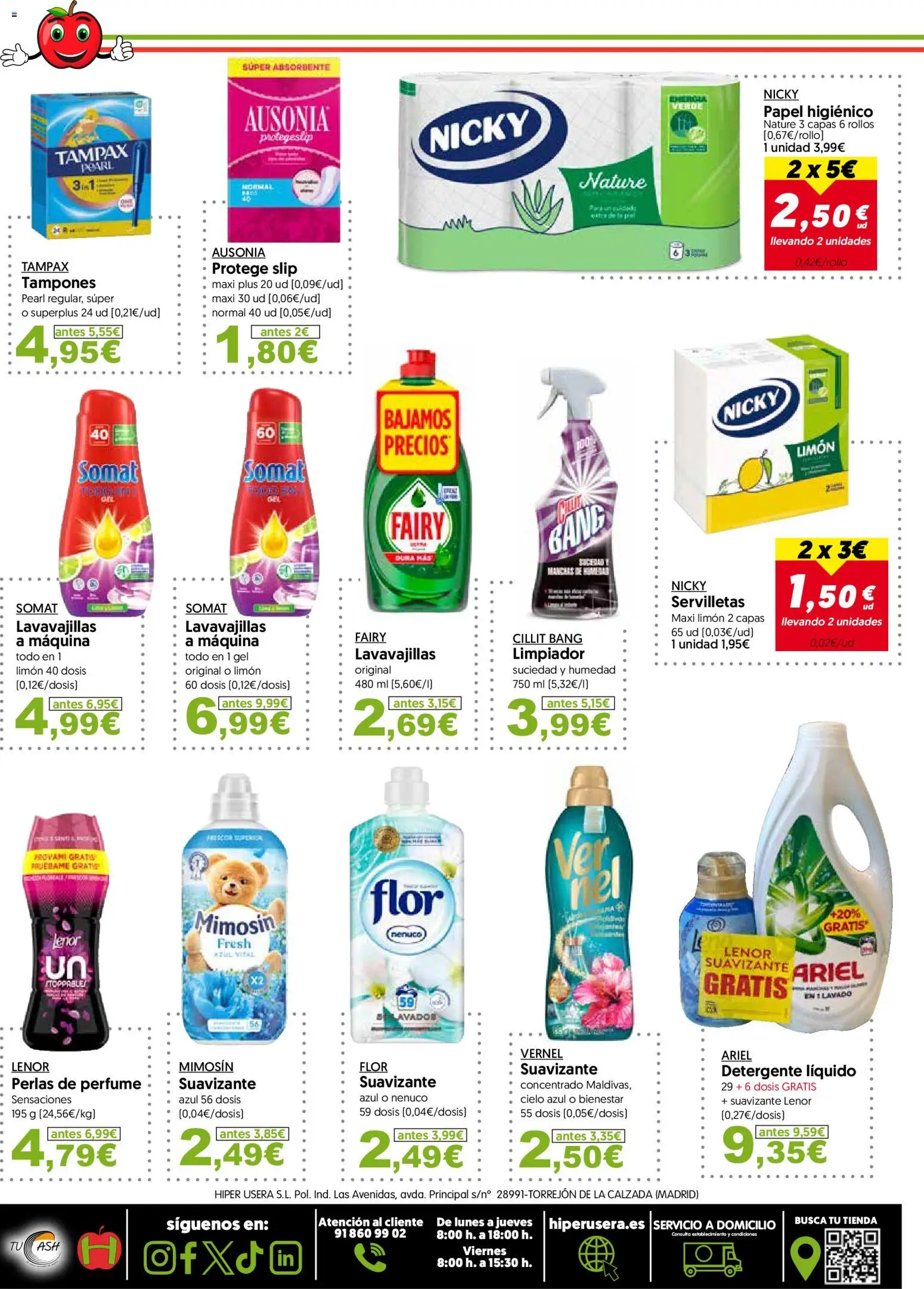 Hiper Usera folleto │ válido desde el 30.03.2026 | Página: 16 | Productos: Perfume, Detergente, Papel higienico, Suavizante