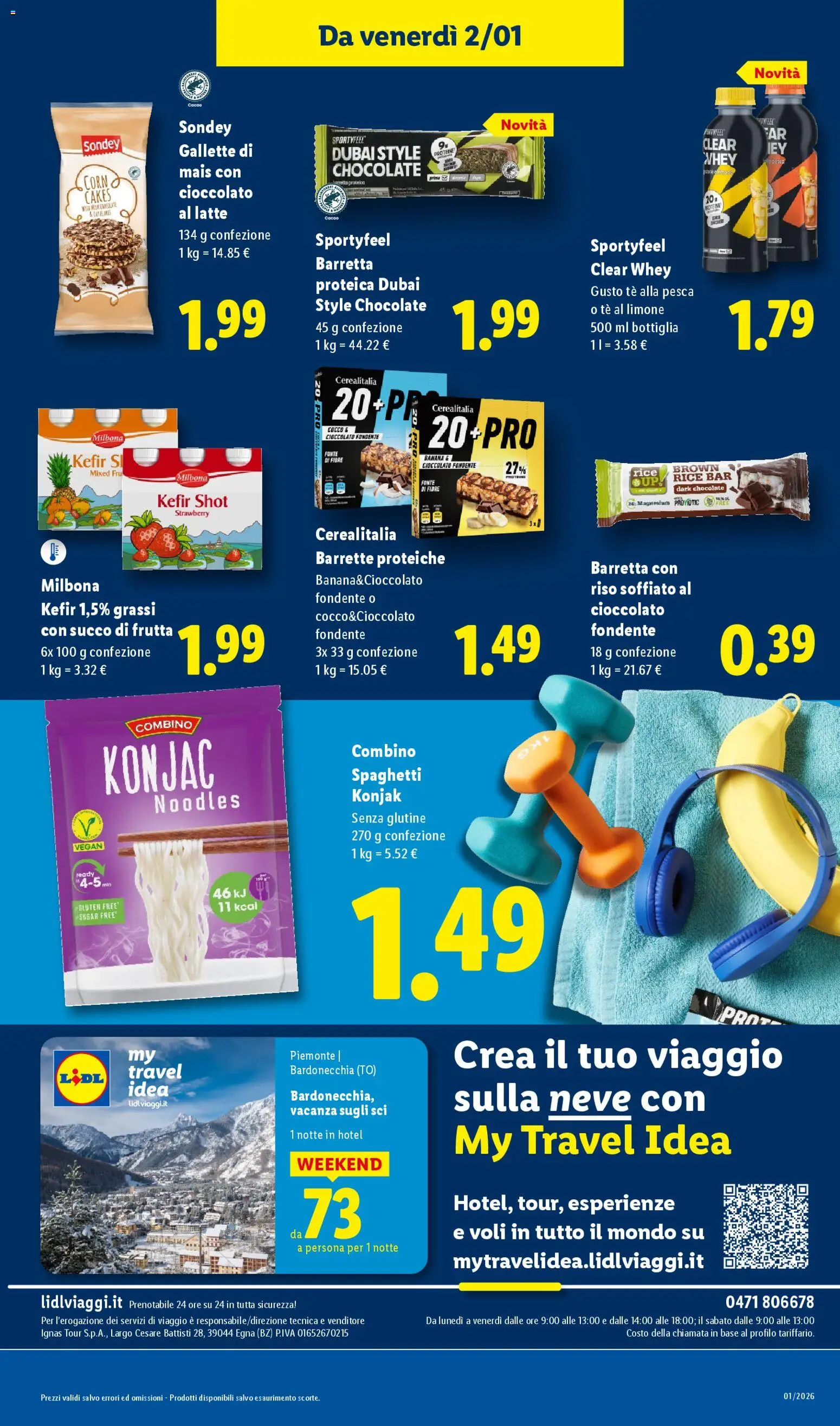 Volantino Lidl del 29.12.2025 | Pagina: 27 | Prodotti: Succo, Tè, Pesca, Cacao