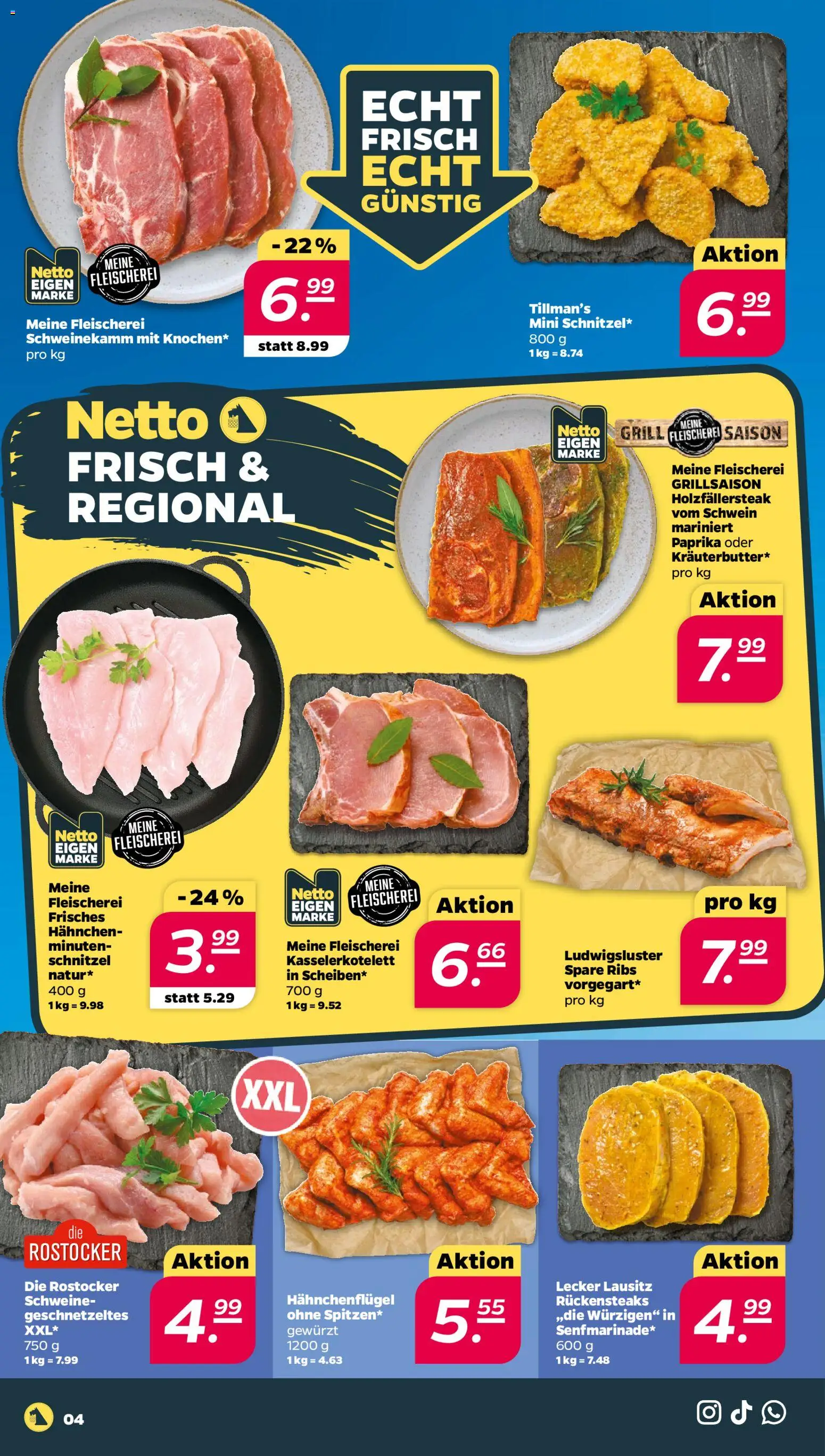 Netto Prospekt 	 – gültig ab 04.05.2026 | Seite: 4 | Produkte: Grill, Hahnchen, Schnitzel, Paprika