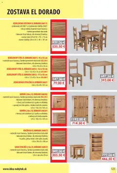 IDEA nábytok leták platný od 01.10.2025 | Strana: 123 | Produkty: Jedálenské stoličky, Stoličky, Jedálenská stolička, Skriňa