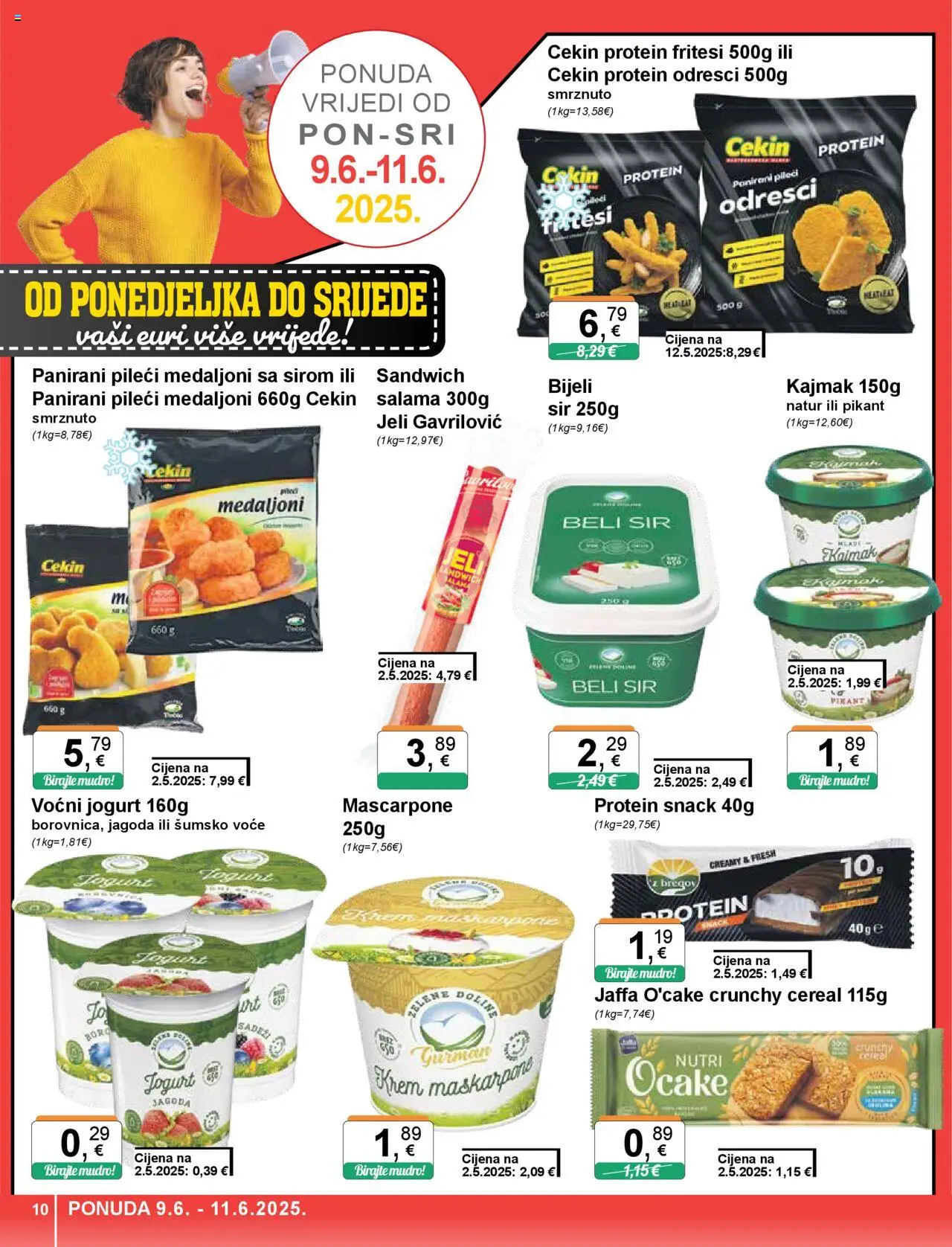 KTC katalog | vrijedi od 05.06.2025 | Stranica: 10 | Proizvodi: Šumsko voće, Mascarpone, Voćni jogurt, Salama