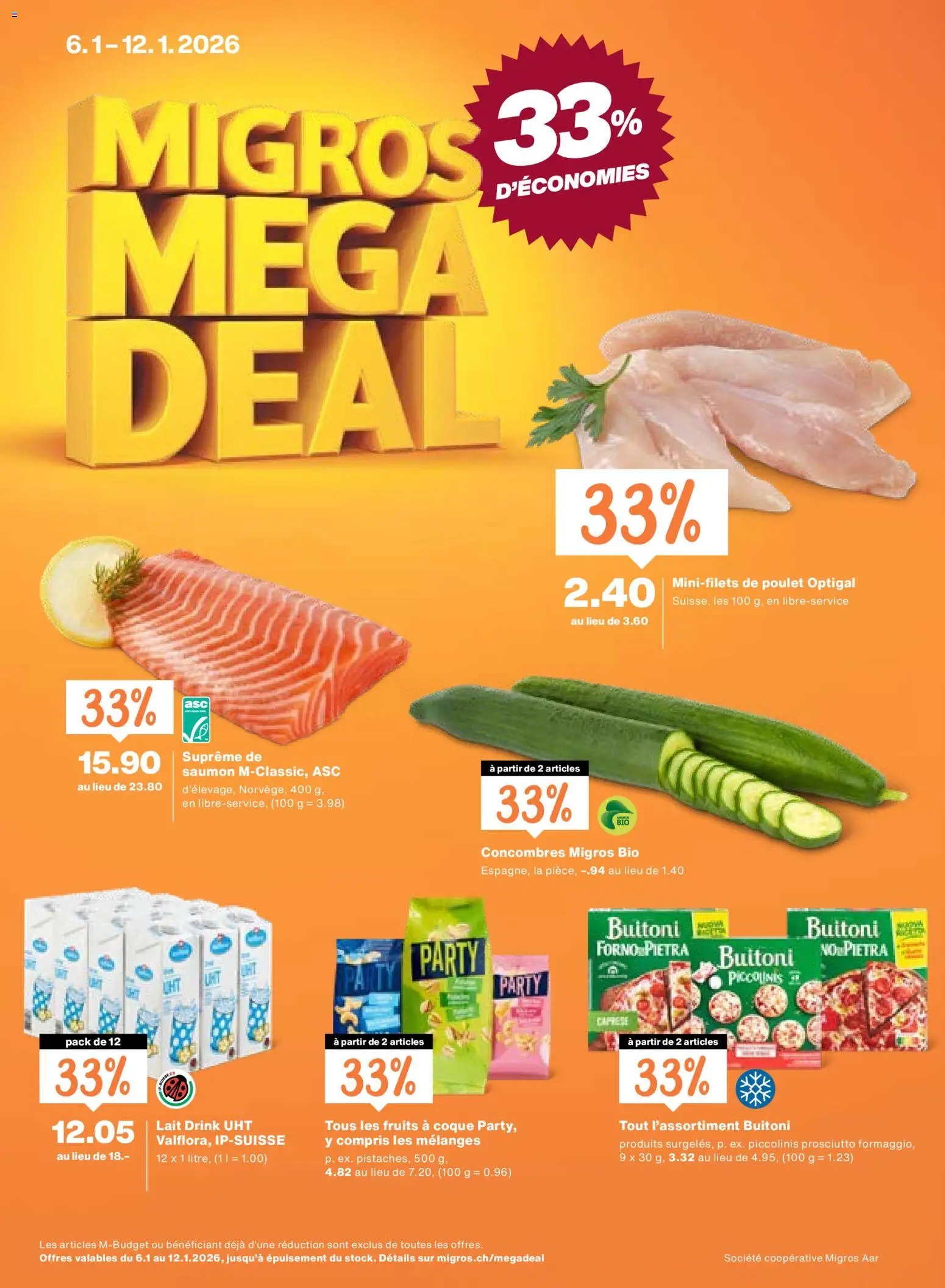 Migros Aktionen FR – gültig ab 06.01.2026 | Seite: 1 | Produkte: Pizza