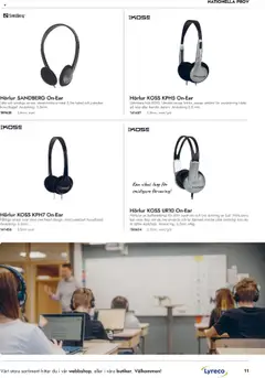 Lyreco - Den Digitala Skolan 2024 - Förhandsvisning av reklamblad från butik Lyreco aktuell från 01.07.2024 | Sida: 11 | Produkter: Hörlurar, Kabel