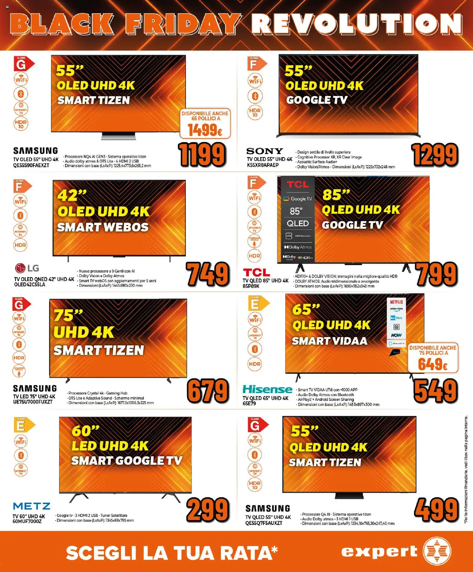 Volantino Expert del 17.11.2025 | Pagina: 13 | Prodotti: smart TV, TV, Satellitare, Samsung