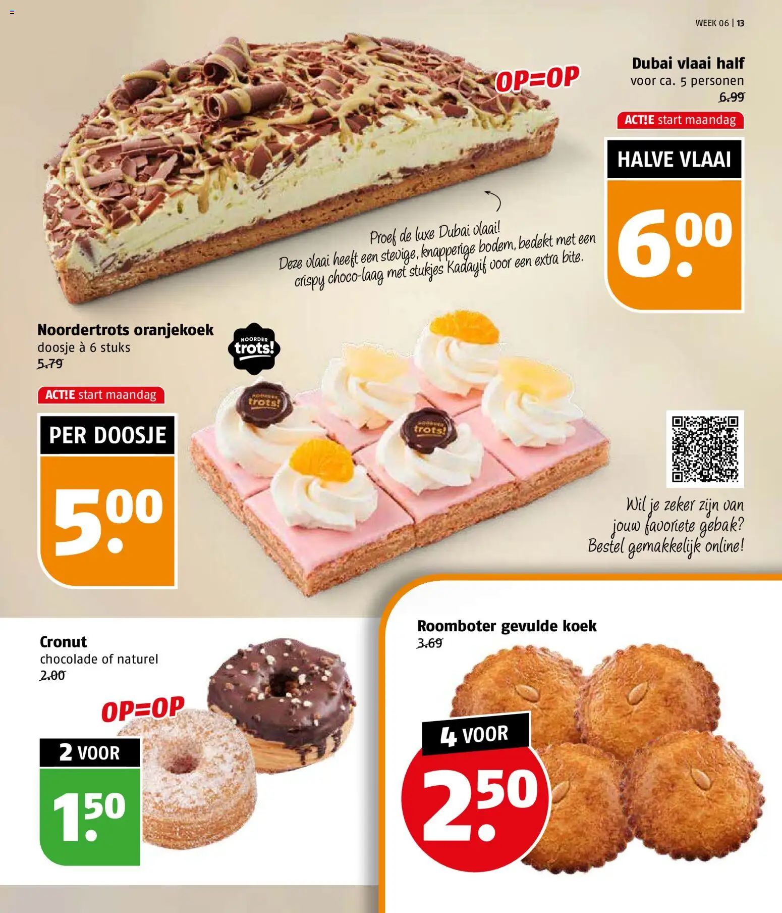 {H1} | Pagina: 13 | Producten: Chocolade, Roomboter, Gebak