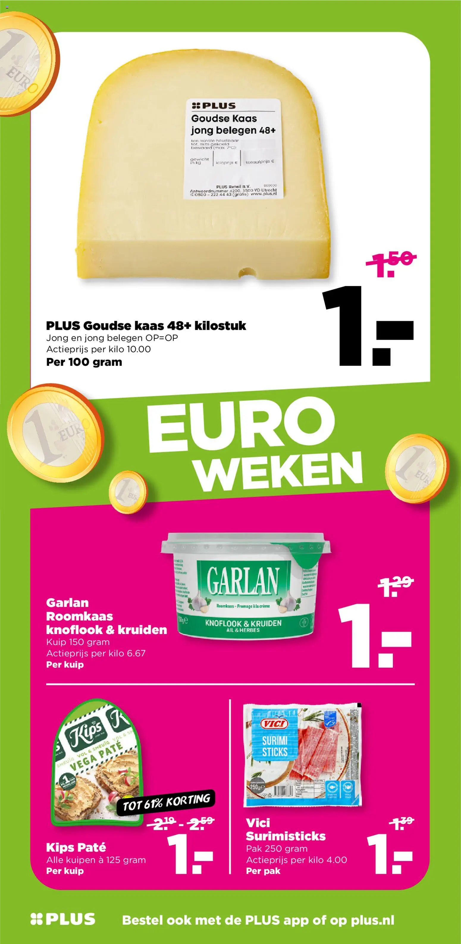 {H1} | Pagina: 7 | Producten: Kaas, Gewicht, Knoflook, Crème