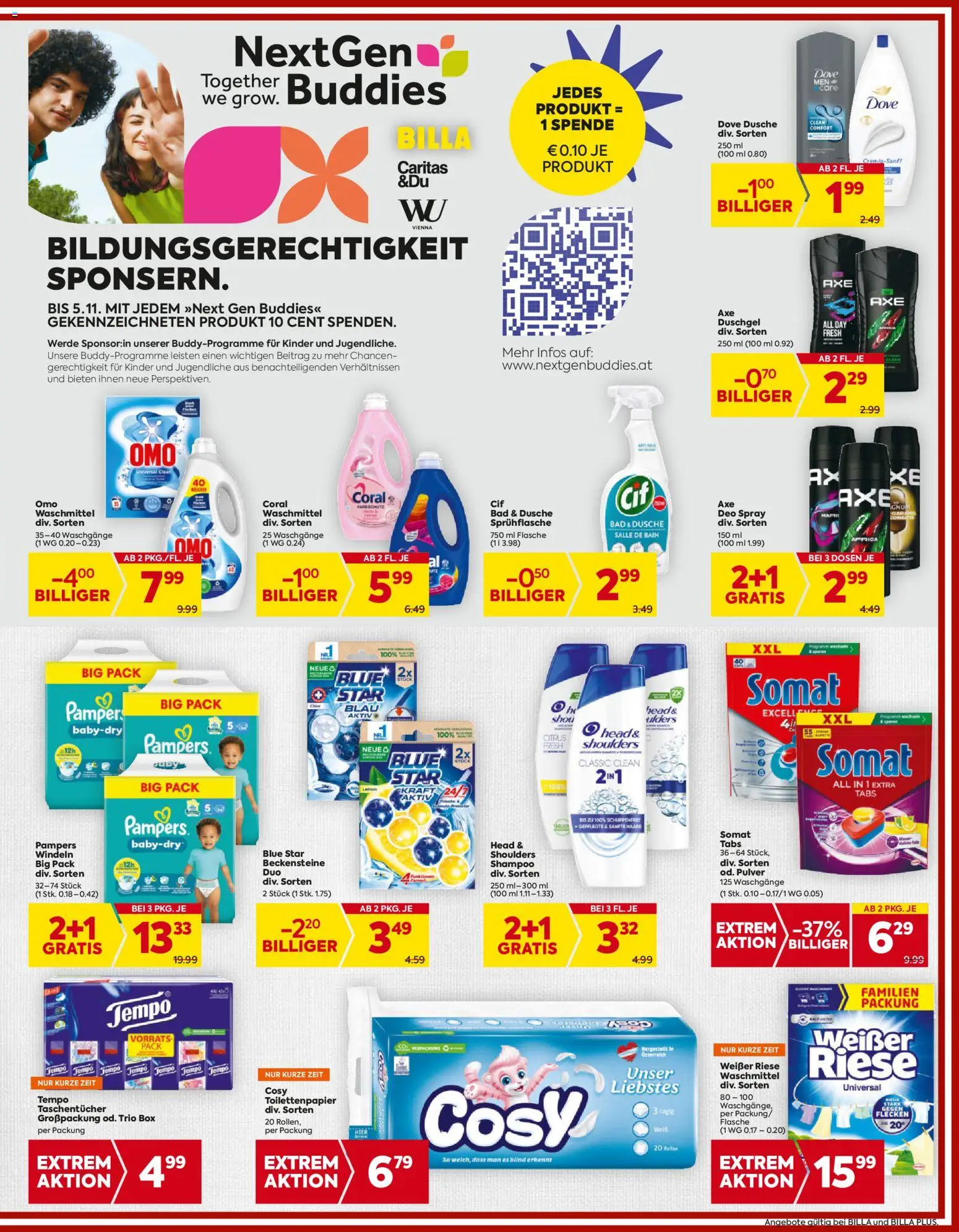 Billa Flugblatt - Wien gültig ab 23.10.2025 | Seite: 17 | Produkte: Bad, Pampers, Duschgel, Waschmittel