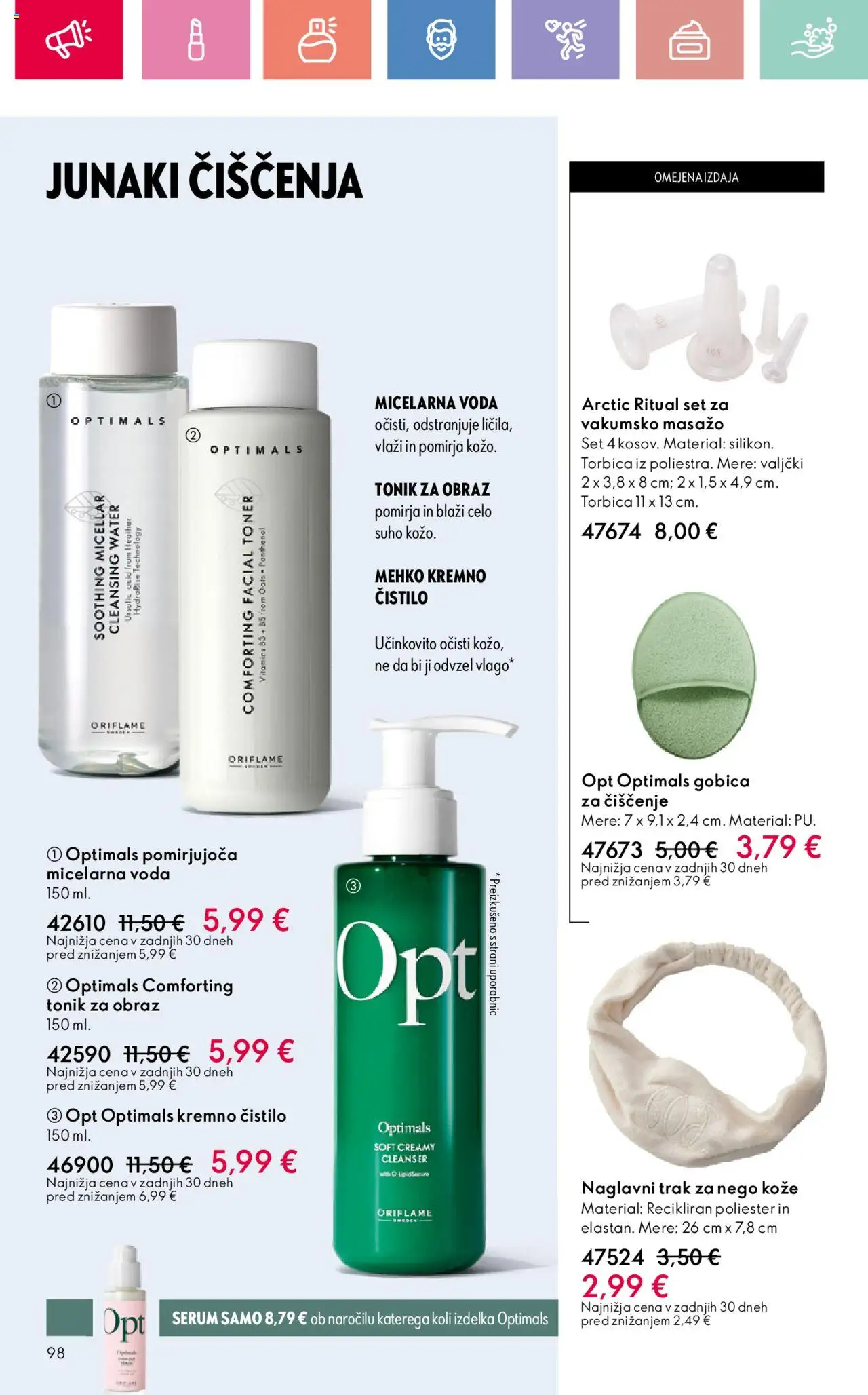 Oriflame katalog 11 │ velja od 03.08.2025 | Stran: 98 | Izdelki: Tonik za obraz, Toner, Voda, Torbica