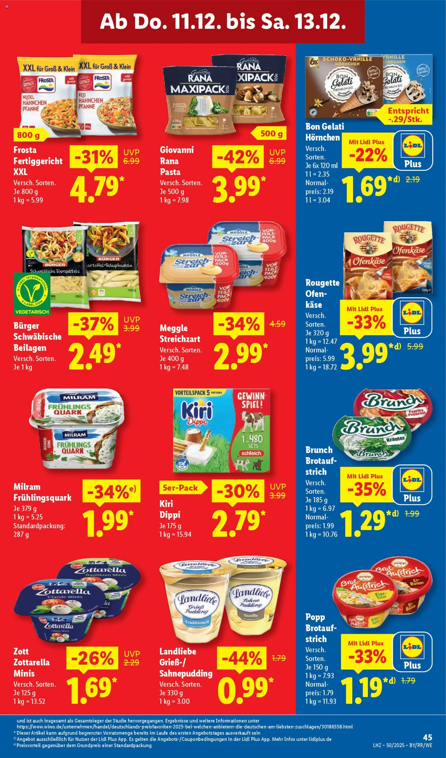 Lidl Prospekt Aarbergen – gültig ab 08.12.2025 | Seite: 65 | Produkte: Ofen, Käse, Rougette ofenkase, Pudding
