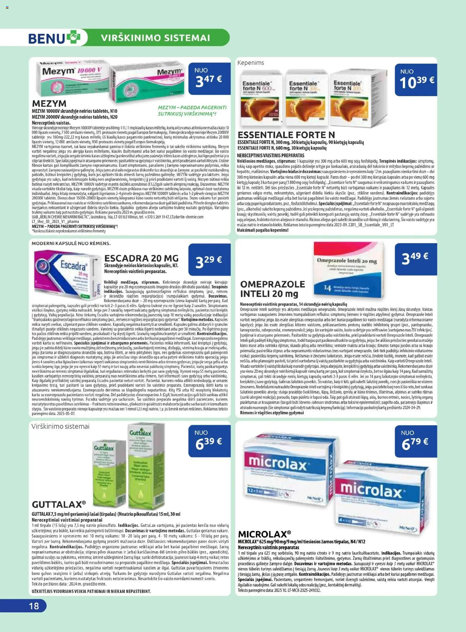 BENU akcijos nuo 01.11.2025 | Puslapis: 18 | Prekių: Aliejus