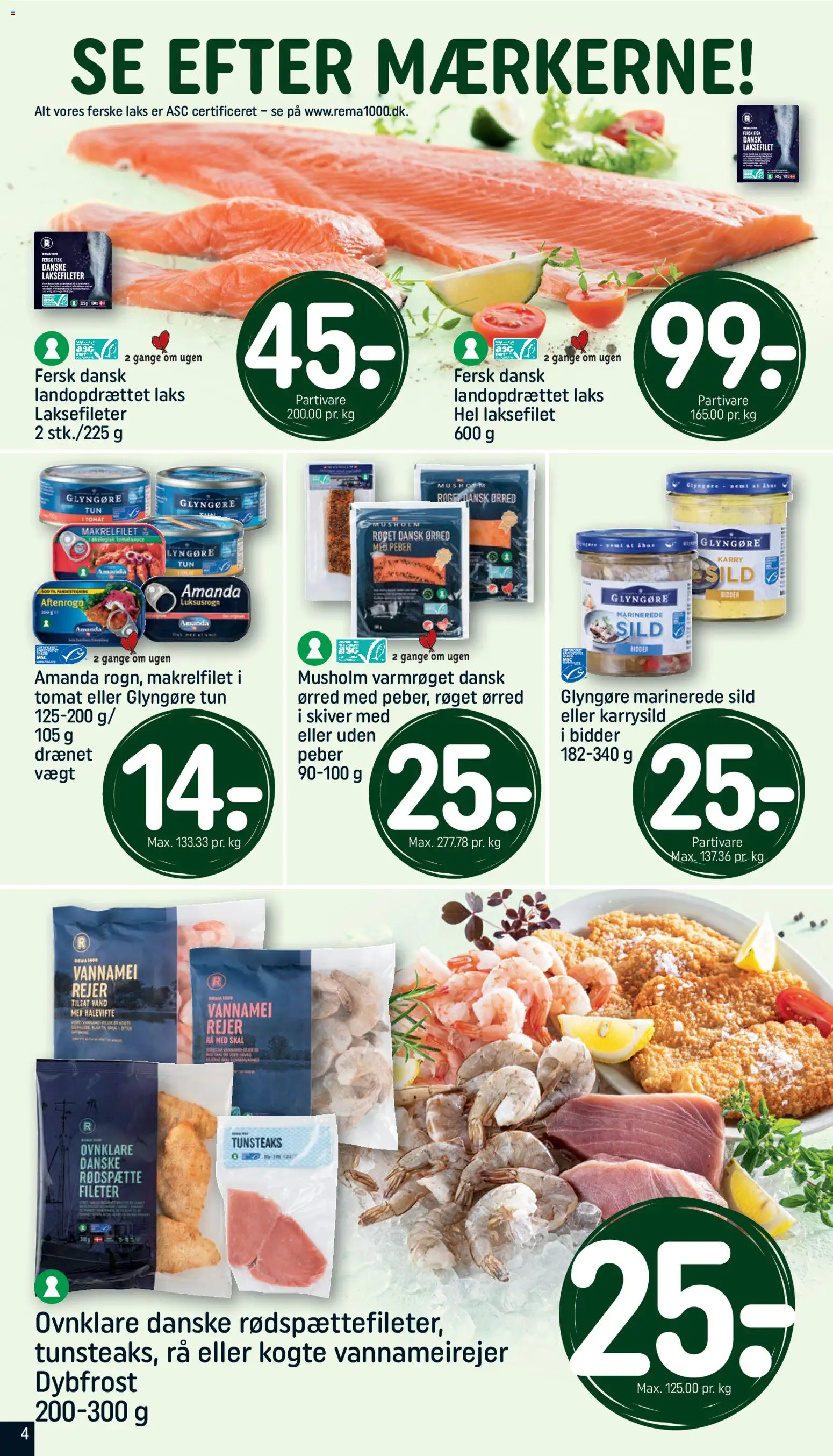 Rema 1000 tilbudsavis – gyldig fra 26.10.2025 | Side: 4 | Produkter: Karry, Peber, Sild, Rejer