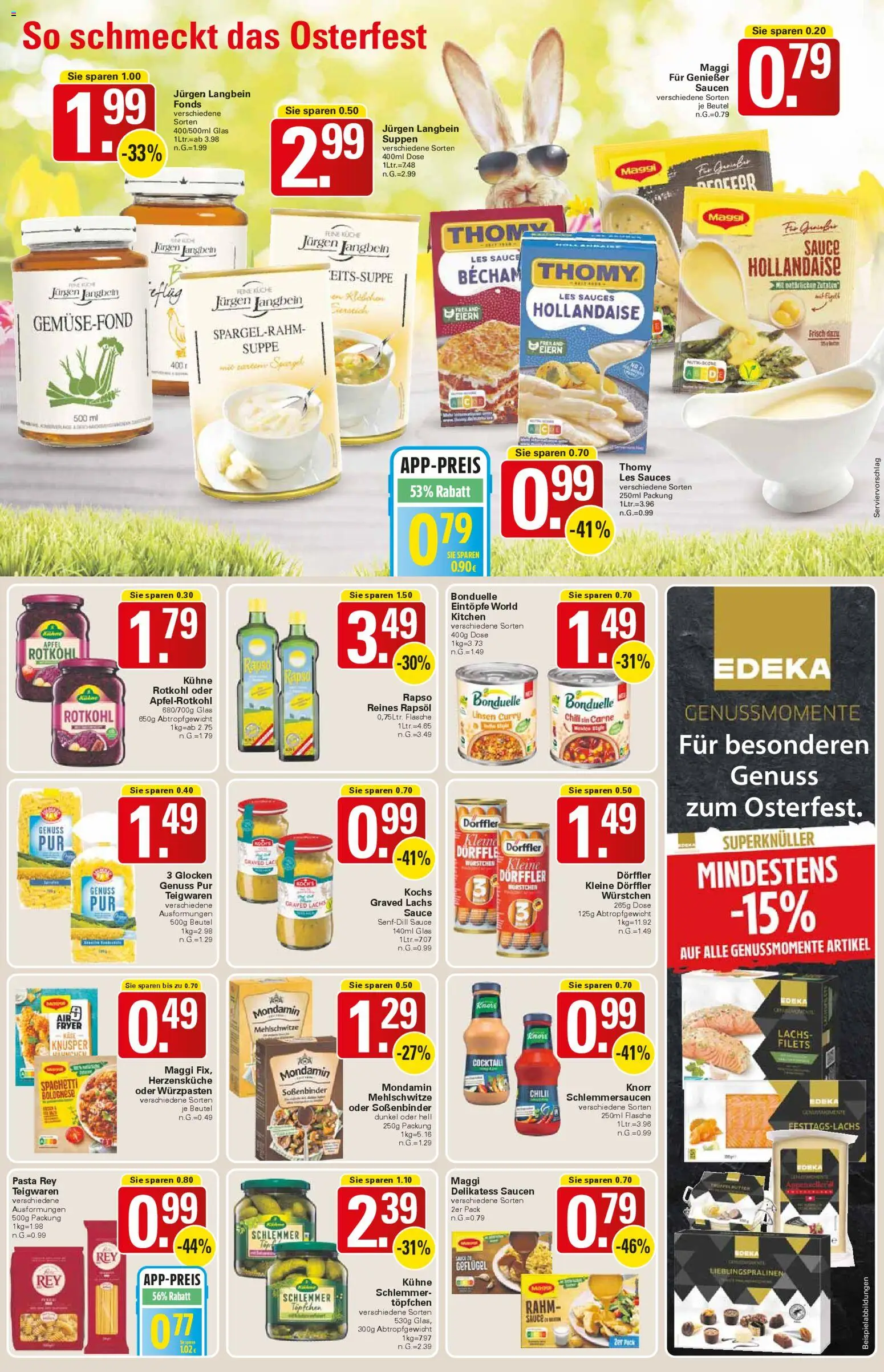 WEZ Prospekt 	 – gültig ab 30.03.2026 | Seite: 11 | Produkte: Thomy les sauces, Rotkohl, Knorr, Pasta