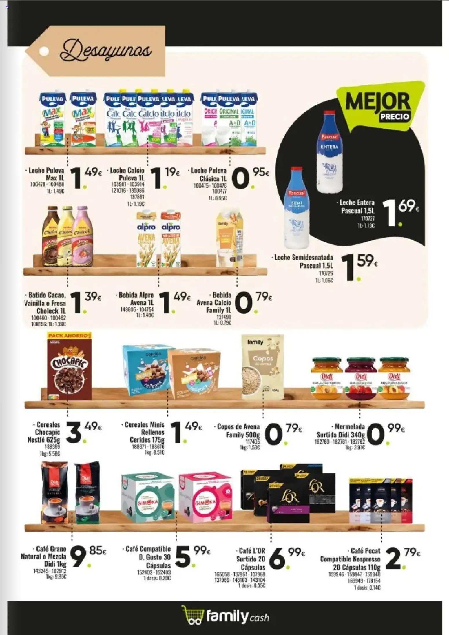 Family Cash folleto │ válido desde el 12.01.2026 | Página: 11 | Productos: Leche entera, Leche, Cereales, Copos