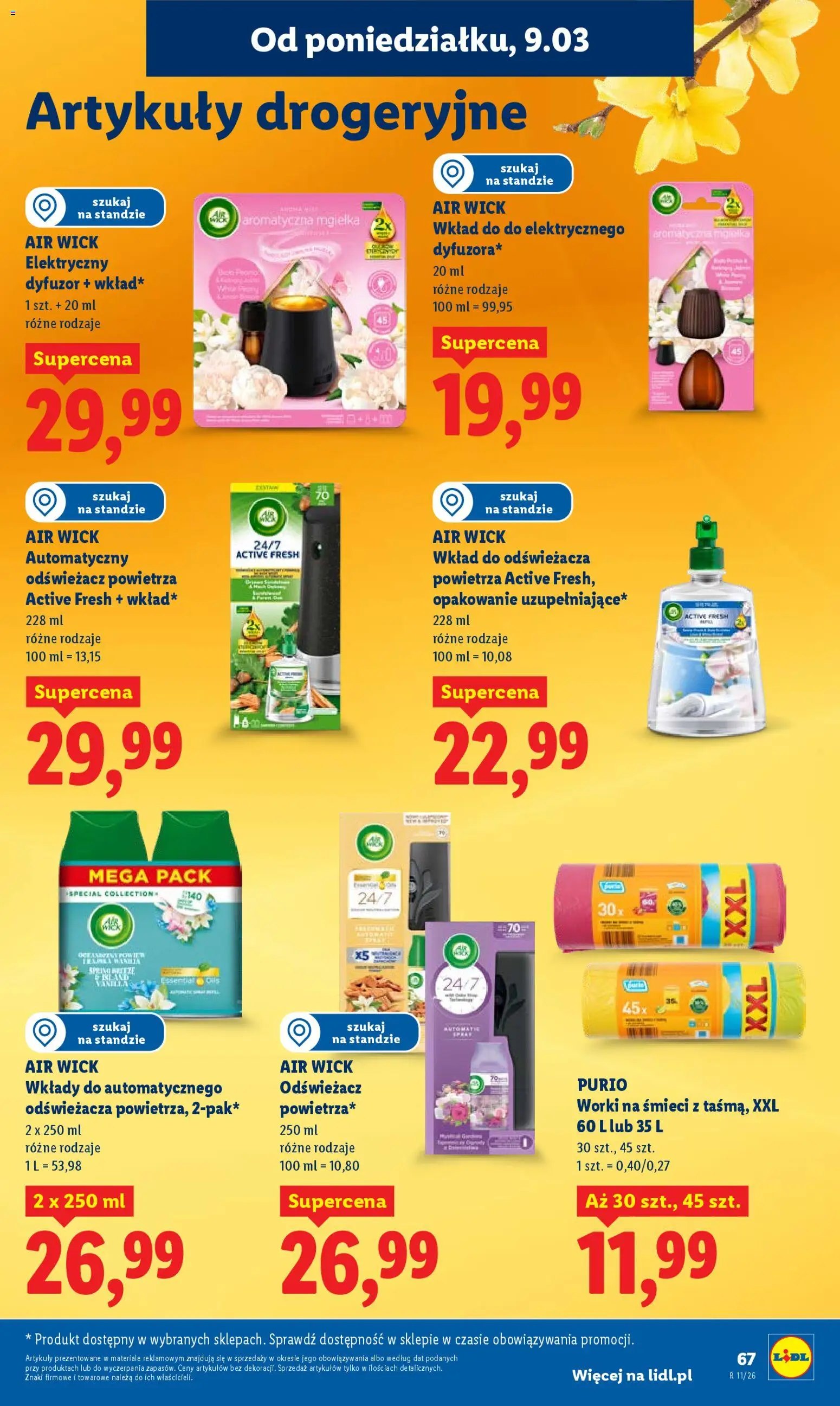 Lidl Polsko leták od 09.03.2026 | Strana: 67 | Produkty: Air Wick