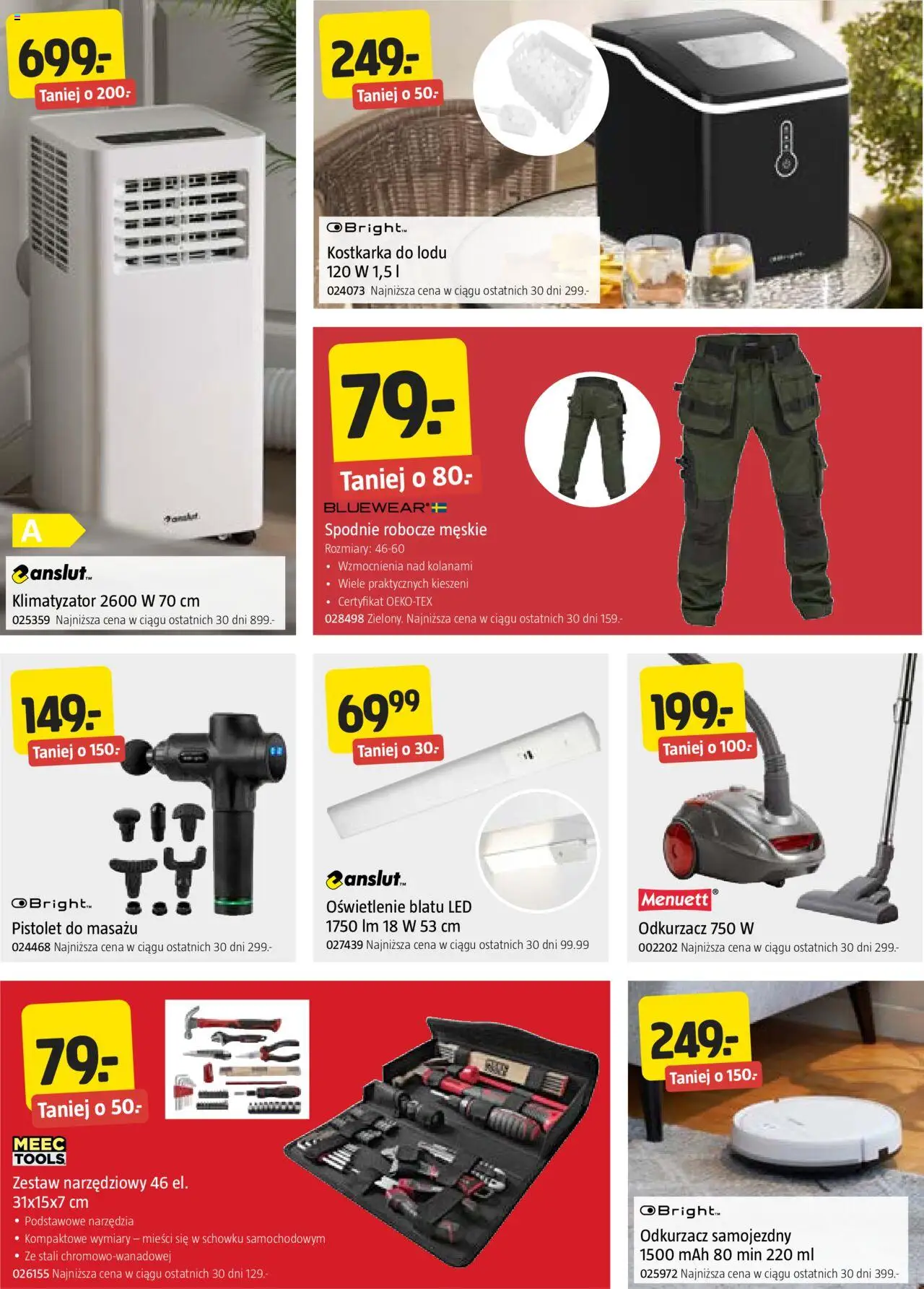 Jula Gazetka od 07.08.2025 | Strona: 9 | Produkty: Spodnie, Odkurzacz, Klimatyzator