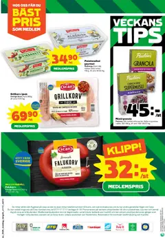 Stora Coop reklamblad aktuell från 14.07.2025 | Sida: 12 | Produkter: Senap, Grillkorv, Papper, Blåbär