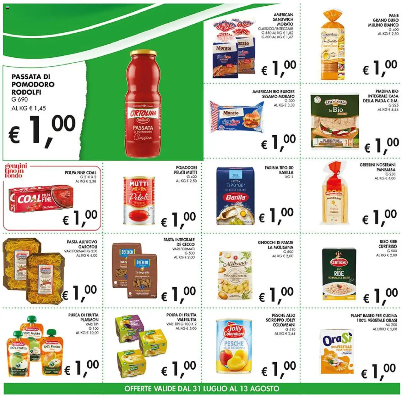 Volantino Coal del 31.07.2025 | Pagina: 4 | Prodotti: Patate, Passata di pomodoro, Mutti, Gnocchi