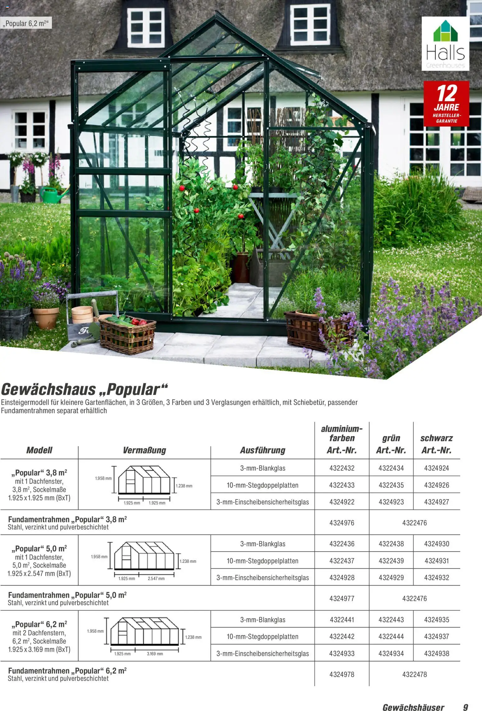 Toom Baumarkt Gewächshäuser & Anzucht 2026 – gültig ab 01.01.2026 | Seite: 9