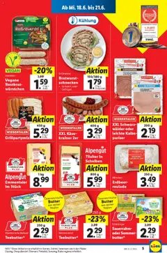 Lidl Flugblatt - Neunkirchen, Oberpullendorf, Gloggnitz gültig ab 18.06.2025 | Seite: 7 | Produkte: Butter, Käse, Sauerrahm
