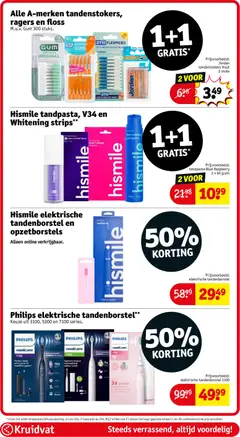 Kruidvat folder week 16 - Voorbeeld van een folder van Kruidvat, geldig van 14.04.2026 | Pagina: 75 | Producten: Tandenborstel, Gum, Kan, Elektrische tandenborstel
