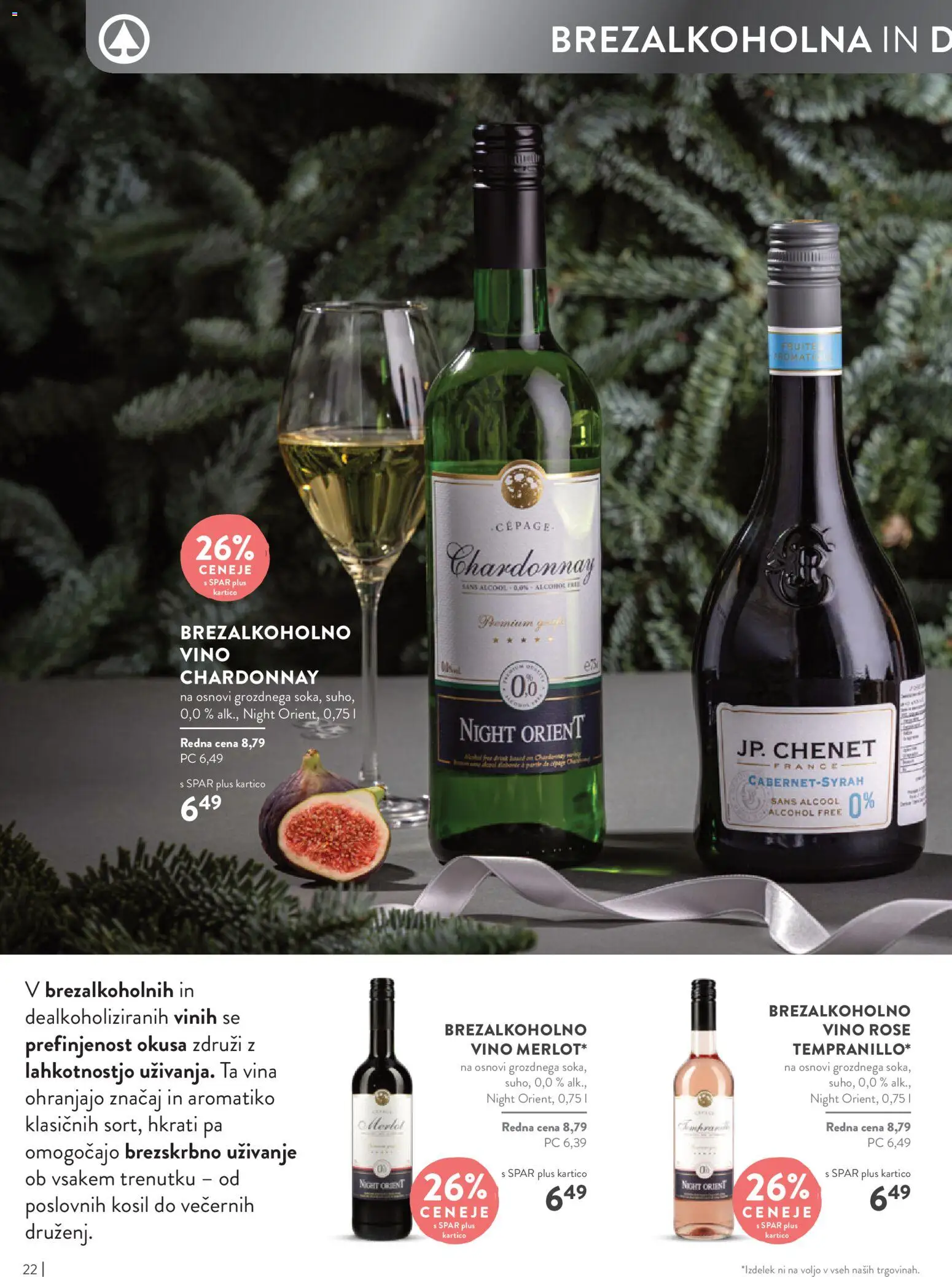 Novi Spar katalog ponudbe – veljaven od 05.11.2025 | Stran: 22 | Izdelki: Vino