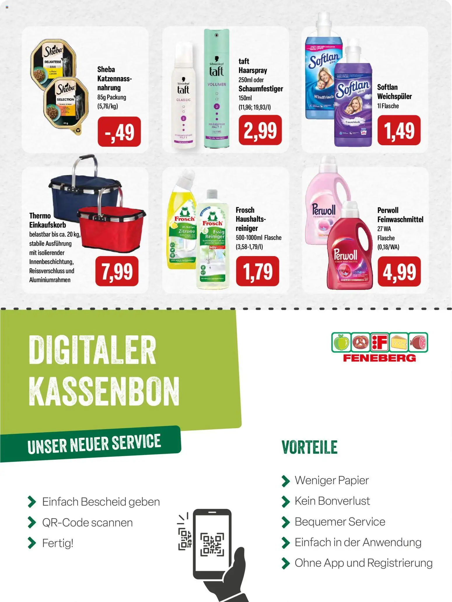 Feneberg Angebote – gültig ab 07.05.2026 | Seite: 15 | Produkte: Sheba, Perwoll, Haarspray, Zitrone