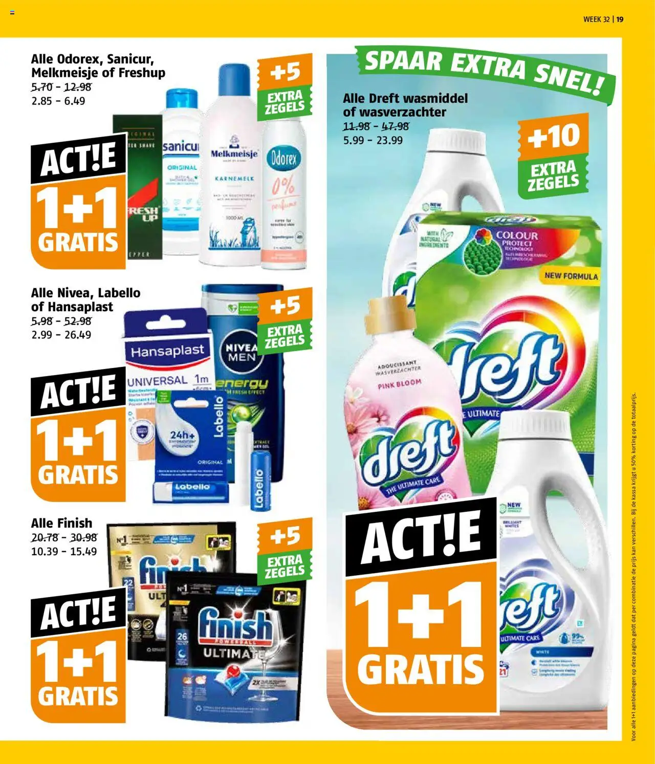  | Pagina: 19 | Producten: Wasmiddel, Wasverzachter, Kan, Karnemelk