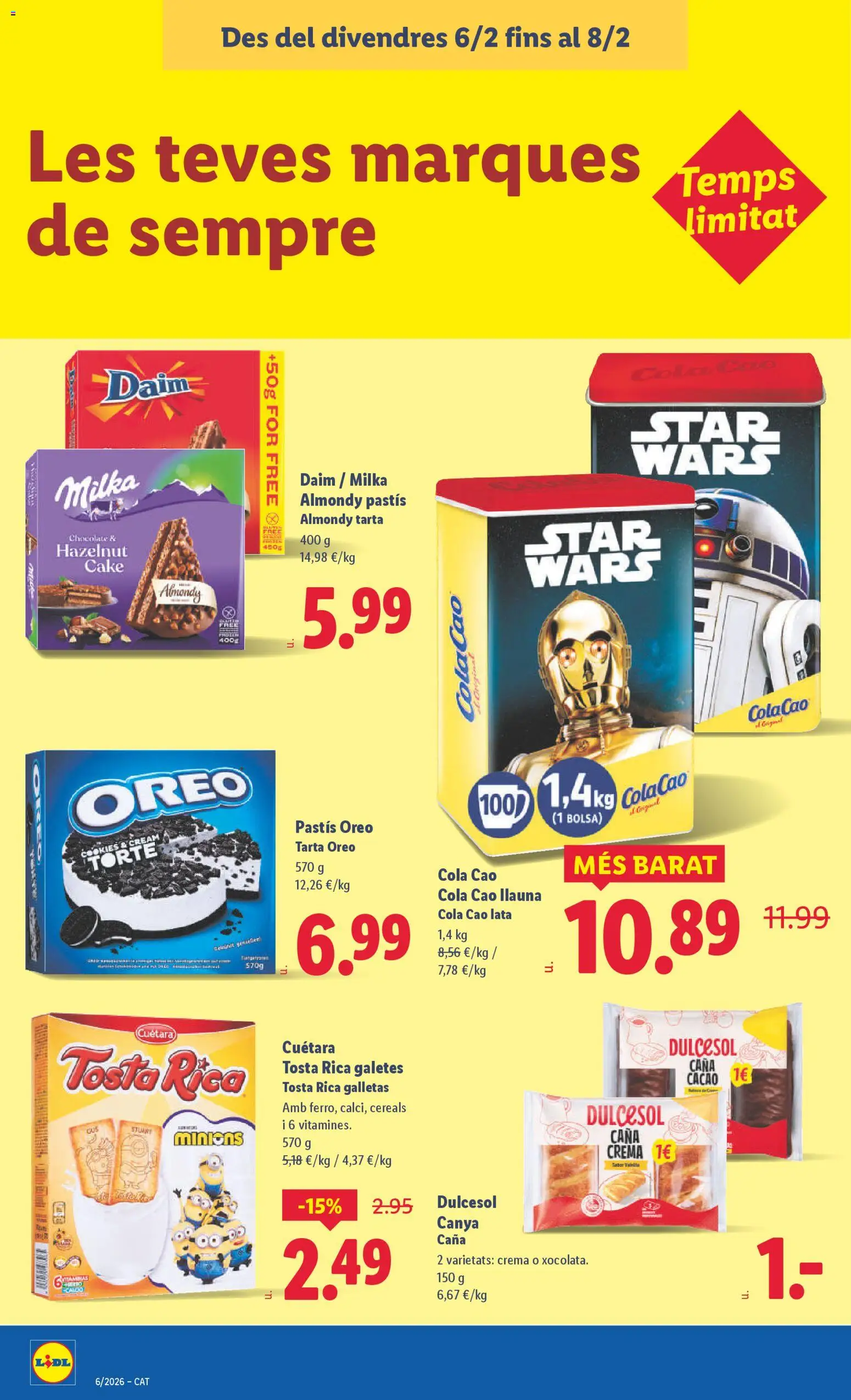 Lidl folleto │ válido desde el 02.02.2026 | Página: 28 | Productos: Chocolate, Galletas, Bolsa, Φρυγανιές σικάλεως
