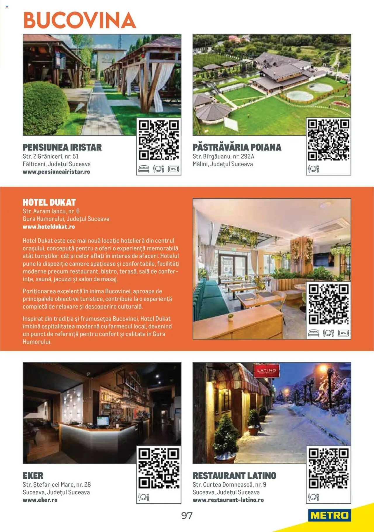 Metro catalog - Ghid de călătorie România – valabil de la 01.08.2025 | Pagină: 97