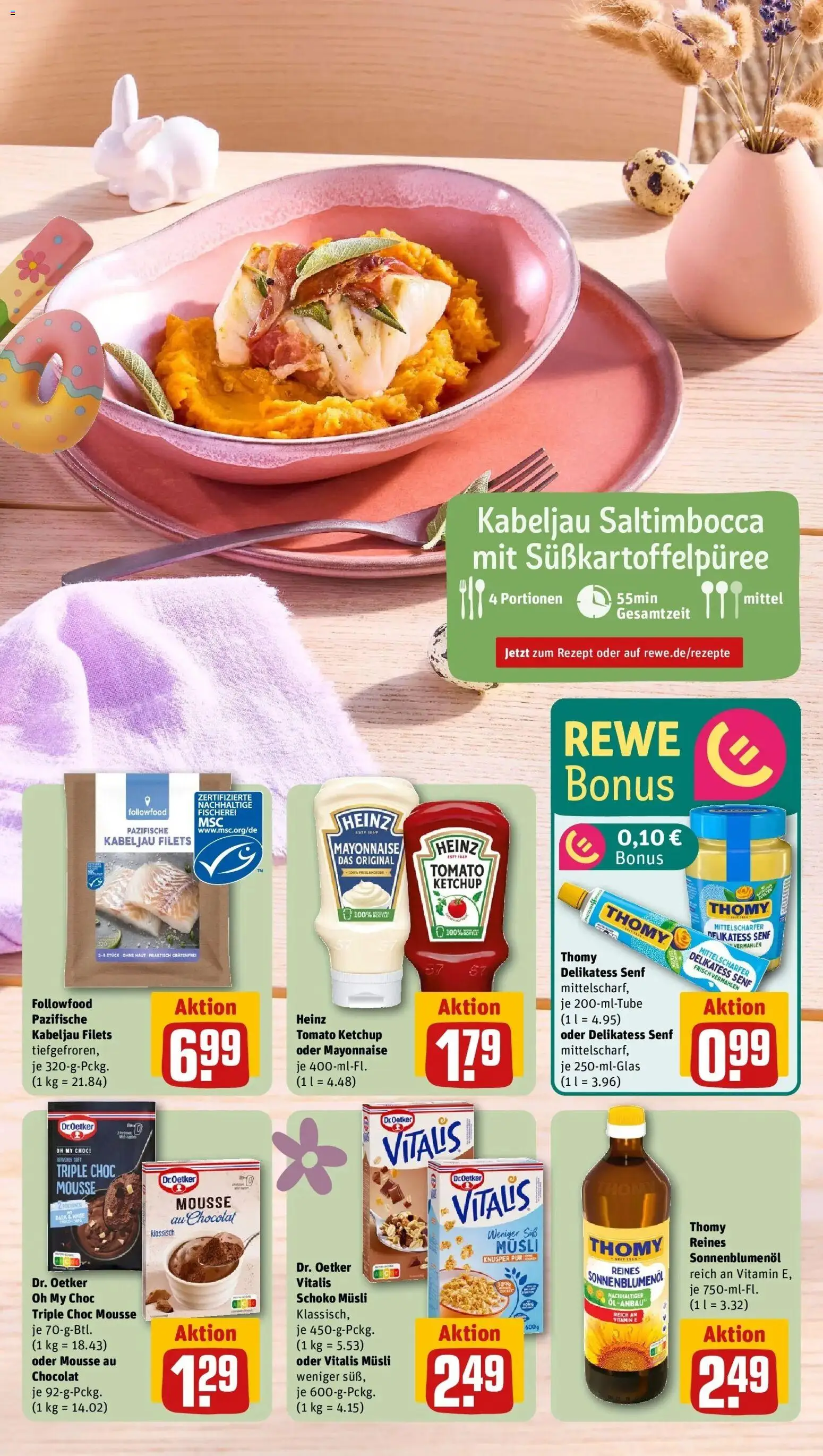 Rewe Prospekt Trier	 – gültig ab 30.03.2026 | Seite: 7 | Produkte: Musli, Sonnenblumenol, Mayonnaise, Ketchup