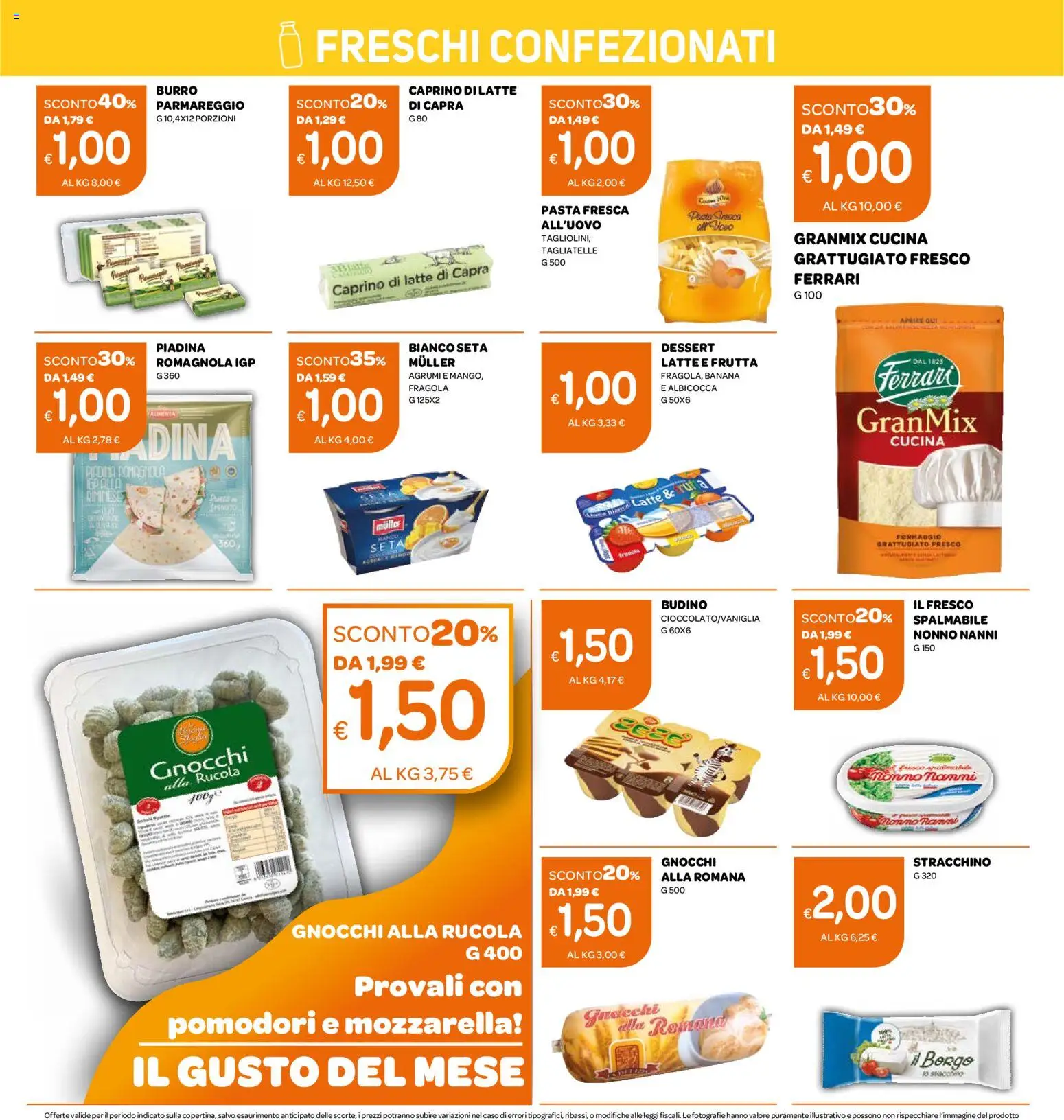 Volantino Ekom del 07.04.2026 | Pagina: 8 | Prodotti: Tagliatelle, Pomodori, Pasta, Stracchino