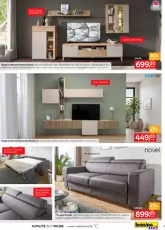 Dome, slatki dome...Lesnina - Pregled kataloga iz trgovine Lesnina, vrijedi od 01.12.2025 | Stranica: 7 | Proizvodi: Trosjed, Stol, Rasvjeta, Regal