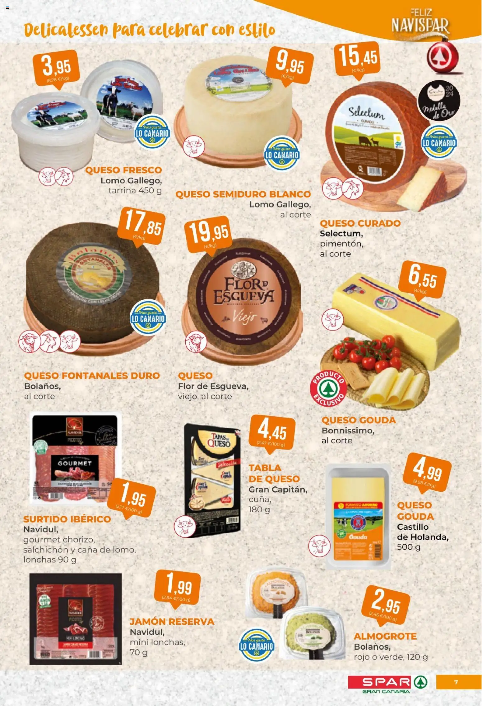 Spar - folleto │ válido desde el 12.12.2025 | Página: 7 | Productos: Queso, Jamón, Queso fresco, Queso Gouda