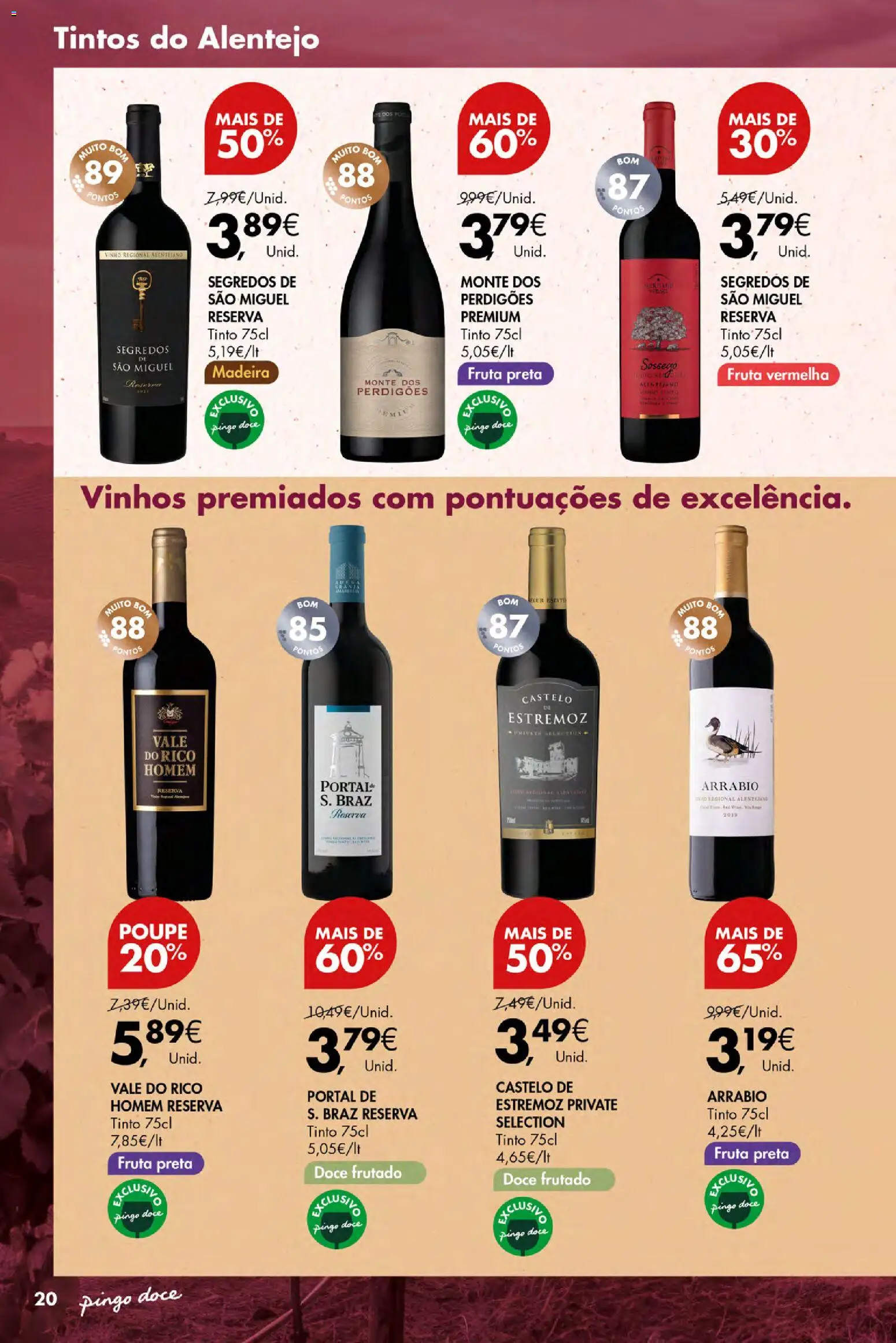 Pingo Doce Vinhos e Sabores de Portugal Açores │ válido de 15.01.2026 | Página: 20 | Produtos: Vinho