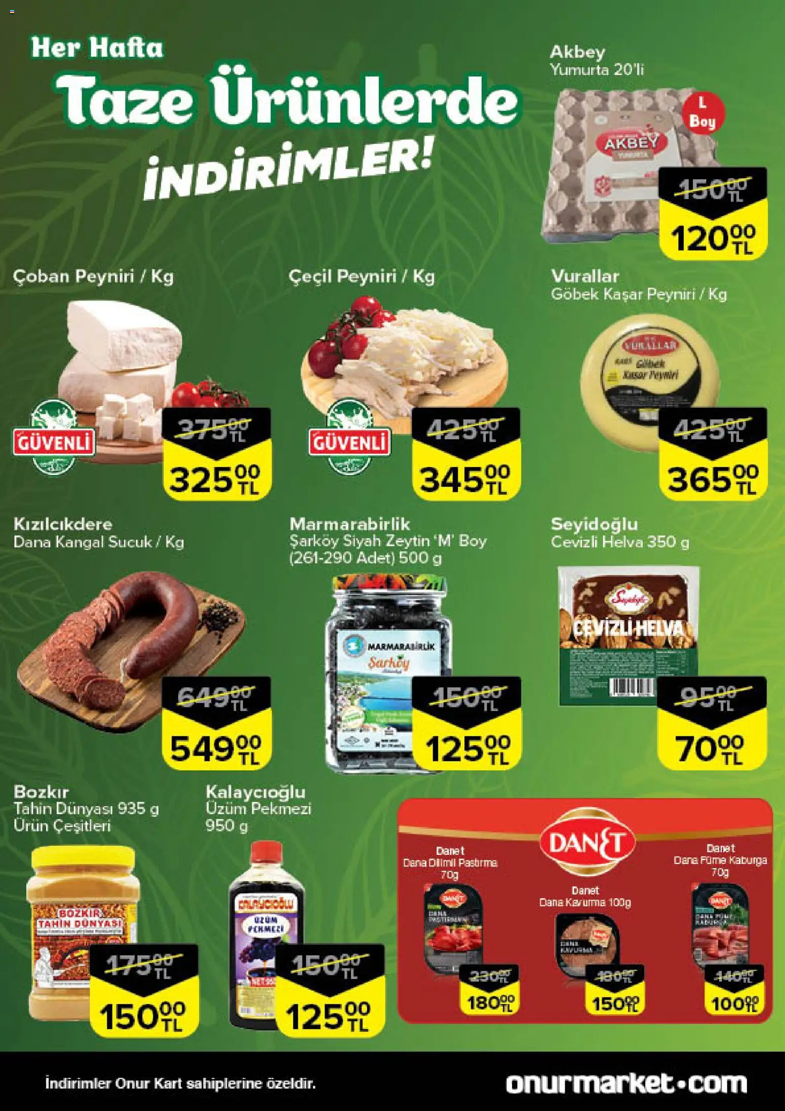 Onur Market Taze Ürünlerde İndirimler - Trakya - 20.11.2025 tarihinden itibaren geçerlidir | Sayfa: 2 | Ürünler: Yumurta, Üzüm, Zeytin, Sucuk