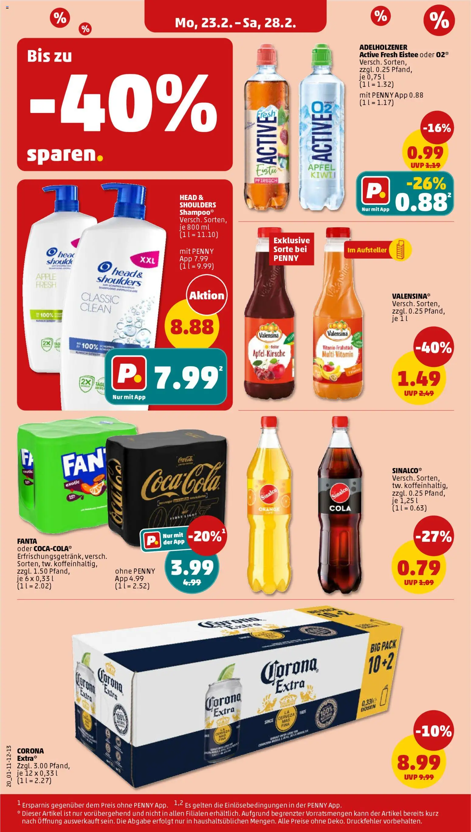 Penny Prospekt 	 – gültig ab 23.02.2026 | Seite: 24 | Produkte: Sinalco, Fanta, Cola, Apple
