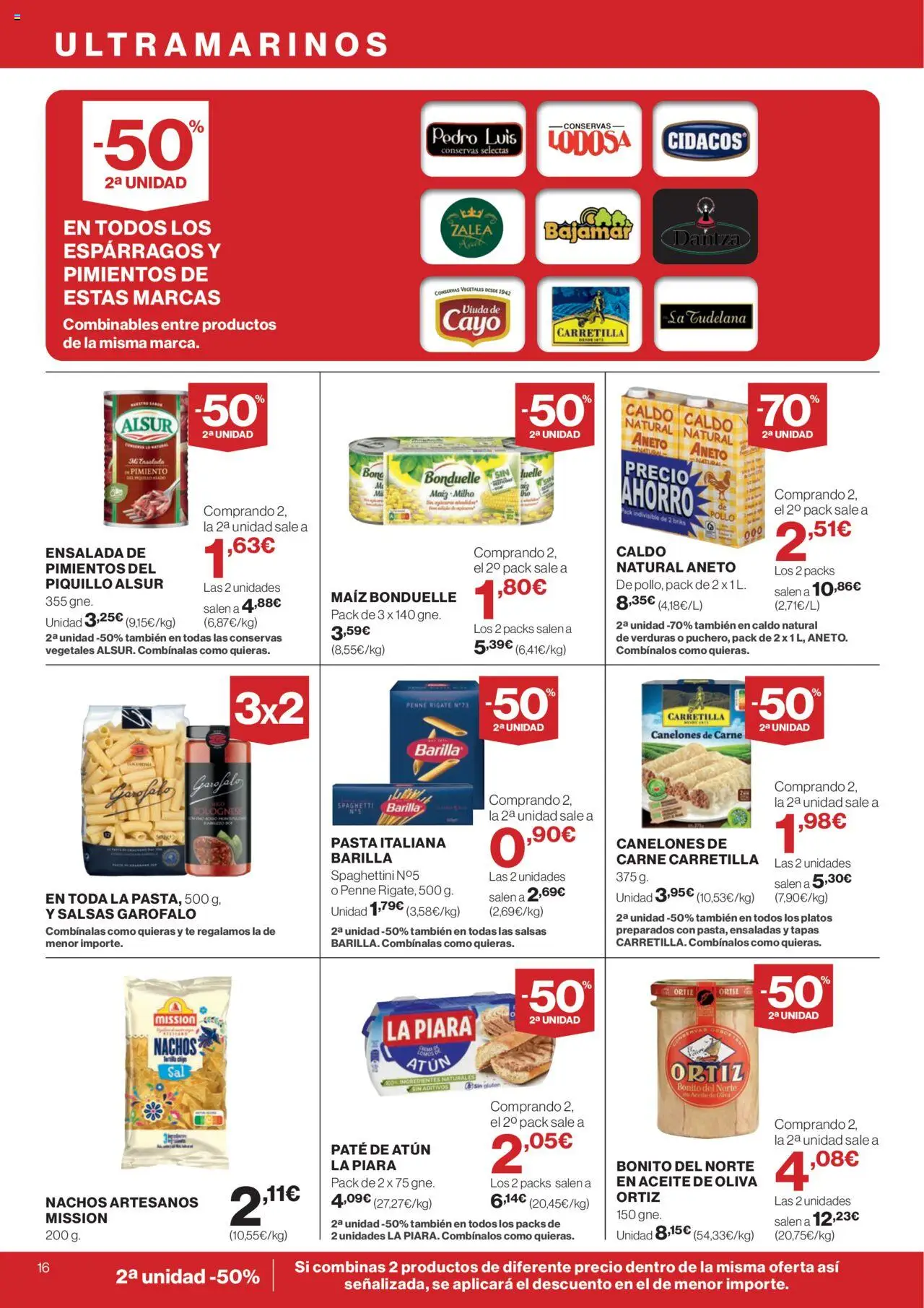 Supercor folleto │ válido desde el 11.09.2025 | Página: 16 | Productos: Νερό καρύδας, Pasta, Κάδος απορρυμάτων, Canelones