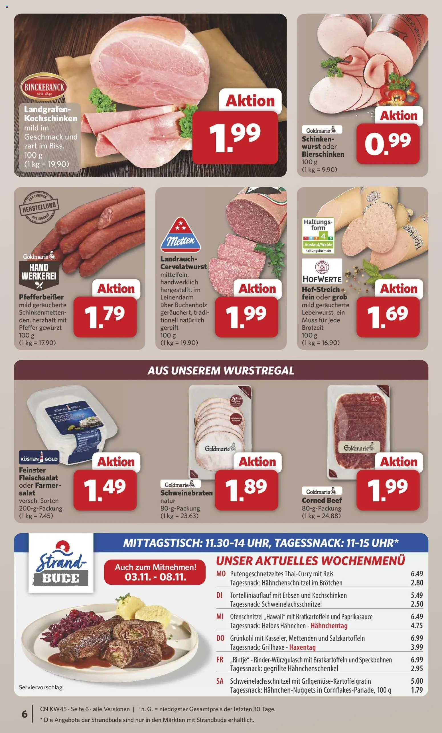 Combi - Black Friday – gültig ab 03.11.2025 | Seite: 6 | Produkte: Hahnchen, Wurst, Schinken, Erbsen