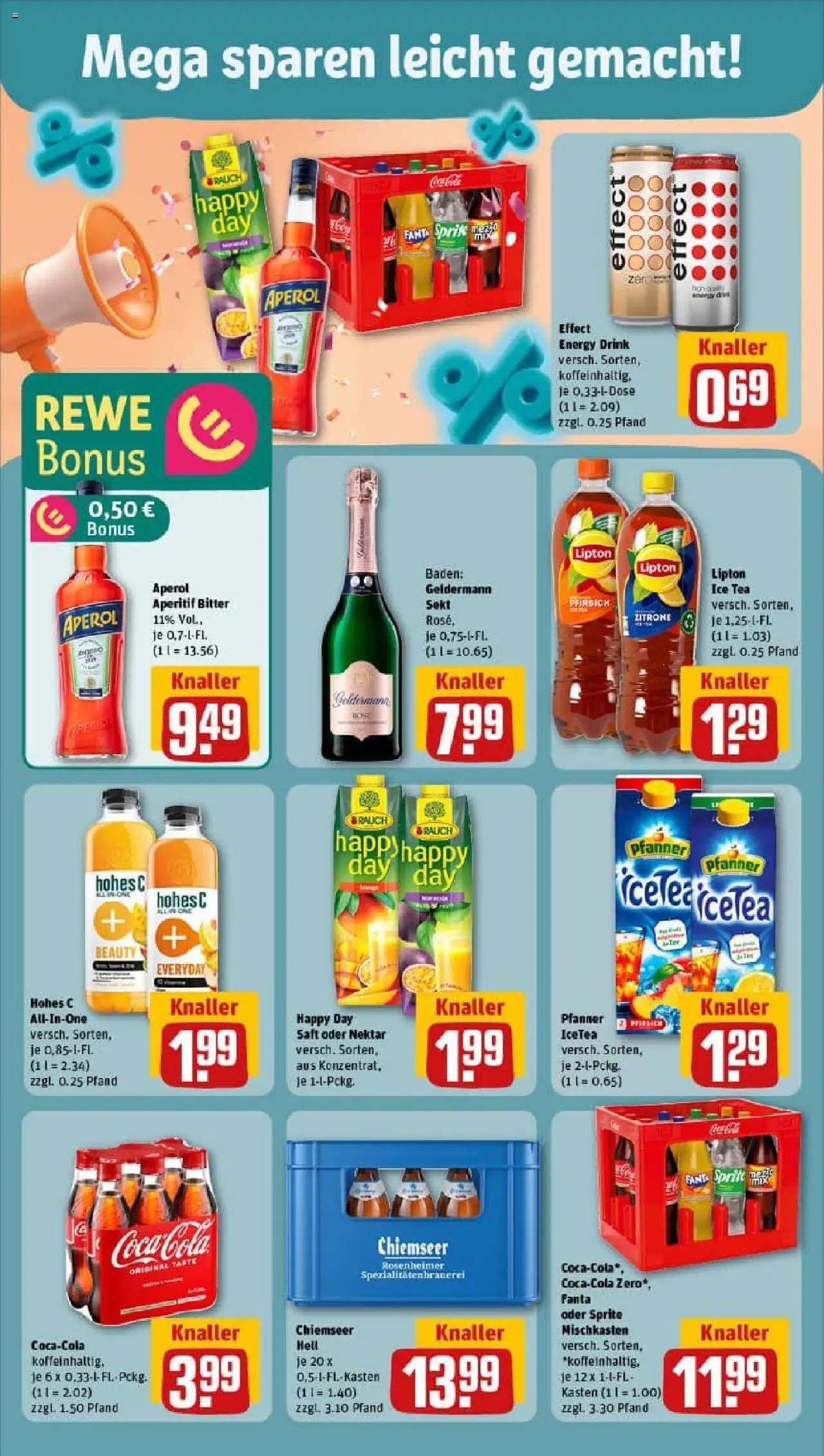 Rewe prospekt Hamburg	 – gültig ab 29.09.2025 | Seite: 8 | Produkte: Cola, Sekt, Hohes c, Saft