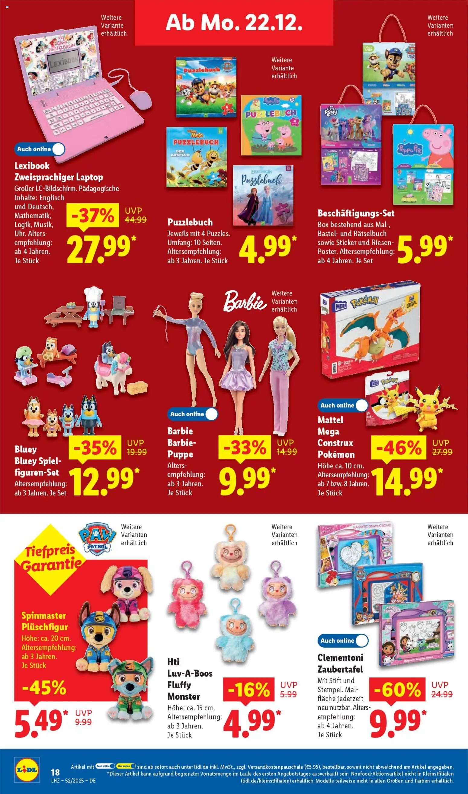 Lidl Prospekt Gedern – gültig ab 22.12.2025 | Seite: 30 | Produkte: Spiel, Box, Monster, Laptop