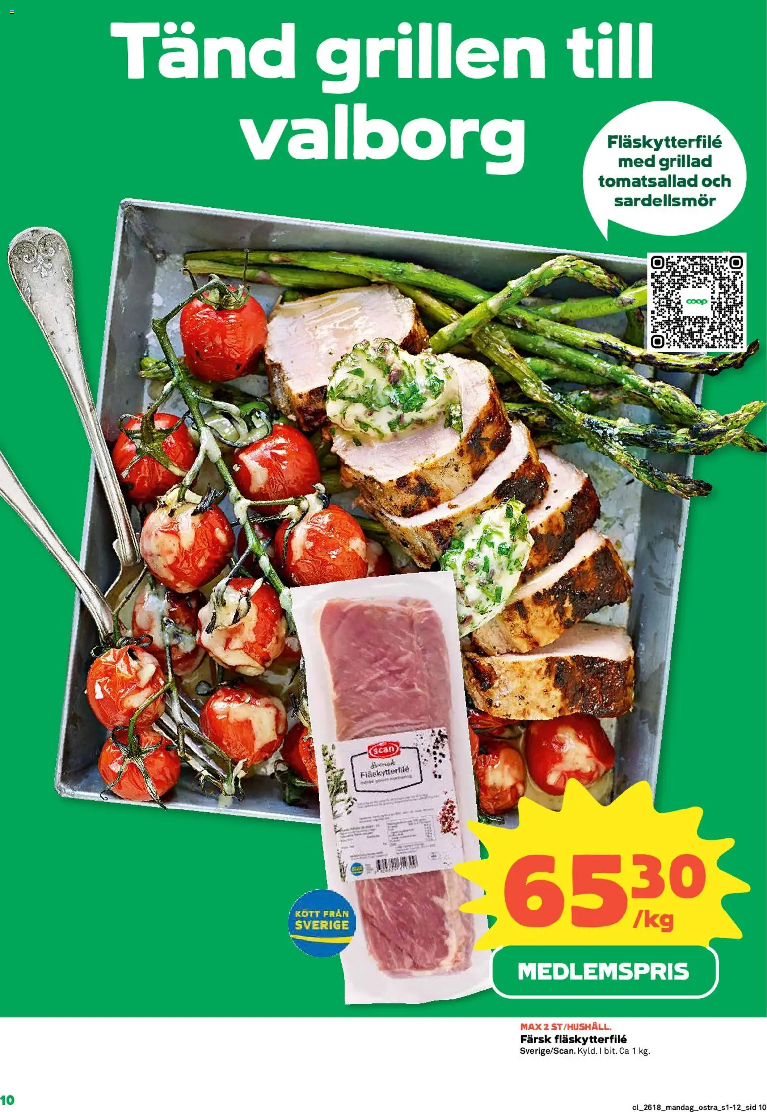 Coop Forum reklamblad aktuell från 27.04.2026 | Sida: 10 | Produkter: Fläskytterfilé
