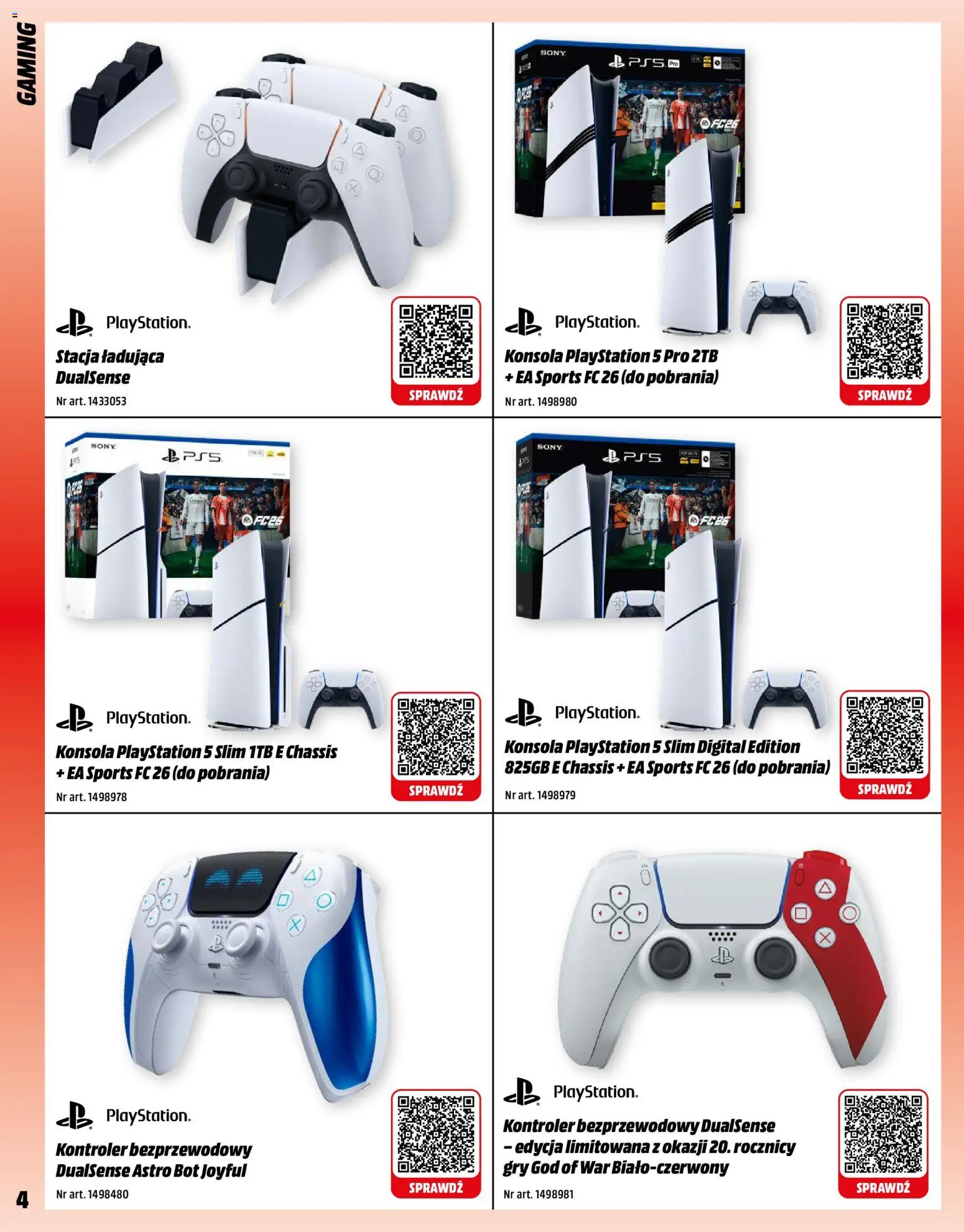 Media Markt promocje od 01.11.2025 | Strona: 4 | Produkty: Playstation, Gry, Kontroler, Konsola