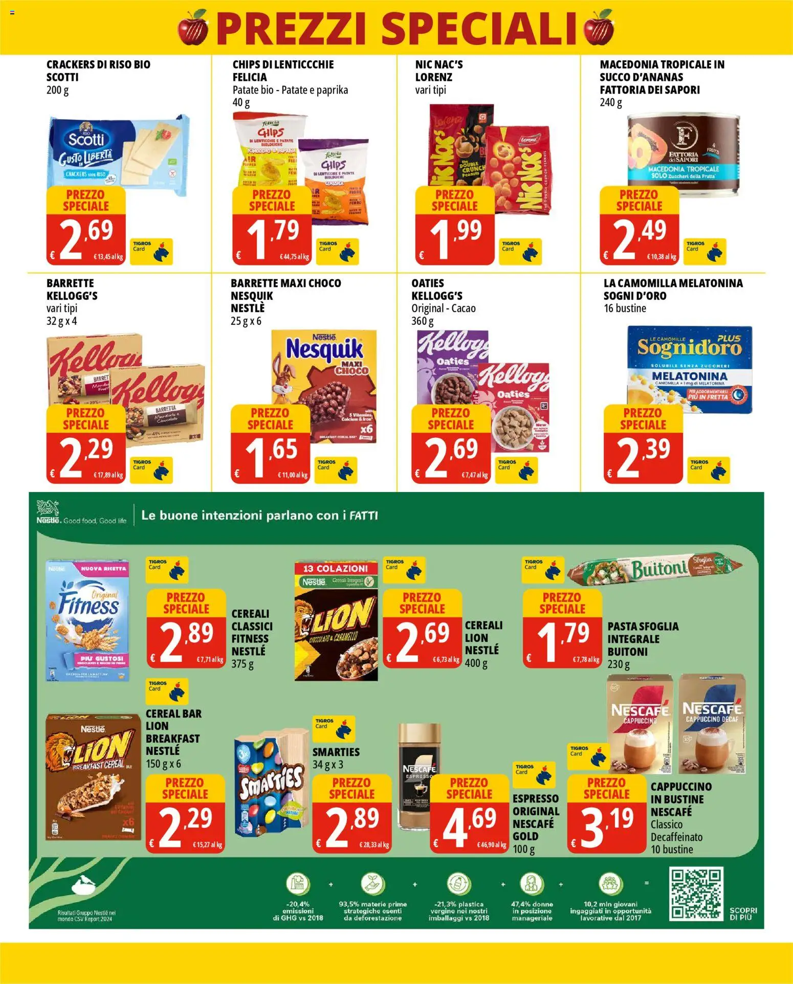 Volantino Tigros del 12.11.2025 | Pagina: 5 | Prodotti: Pasta sfoglia, Patate, Lenticchie, Pomodoro