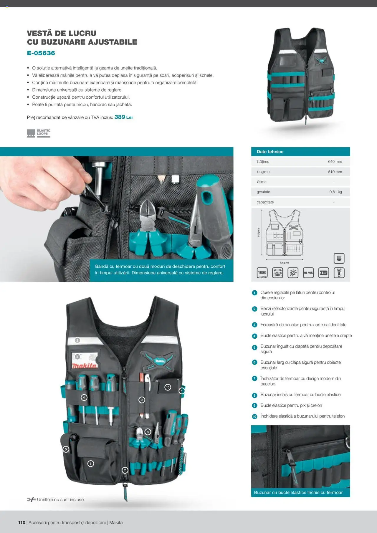 Makita catalog - Accesorii pentru transport si depozitare   – valabil de la 06.09.2021 | Pagină: 110