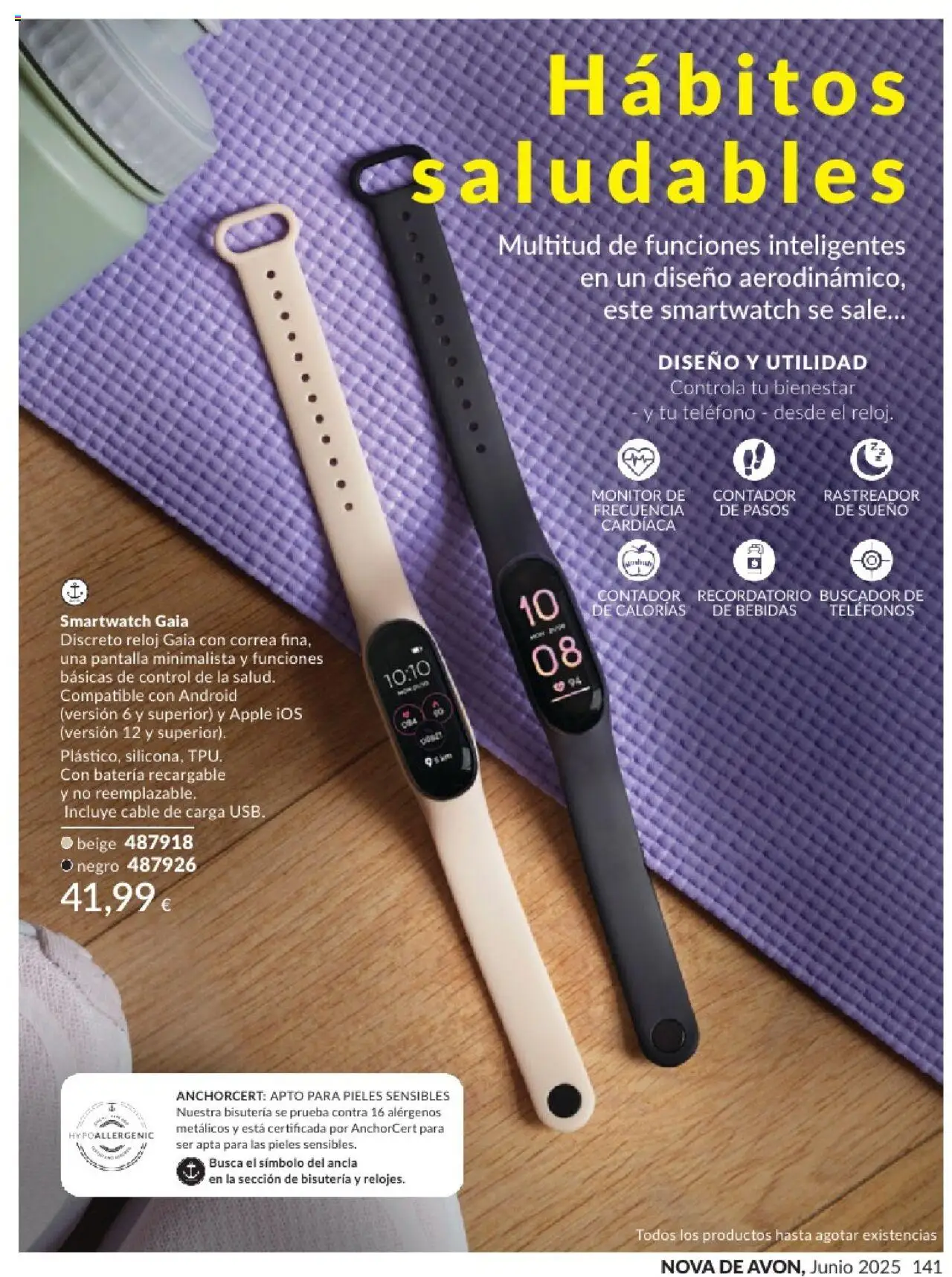Catálogo AVON campaña 6 │ válido desde el 01.06.2025 | Página: 141 | Productos: Teléfono, Reloj, Apple, Batería