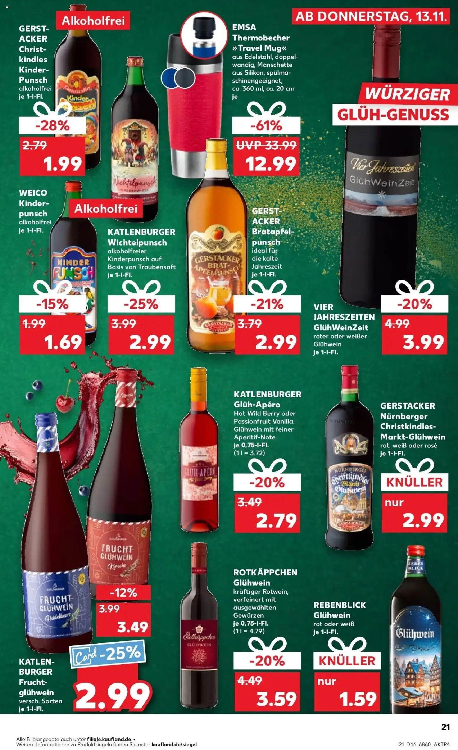 Kaufland prospekt Bad Kreuznach	 – gültig ab 17.11.2025 | Seite: 21 | Produkte: Burger, Apple, Rotkäppchen