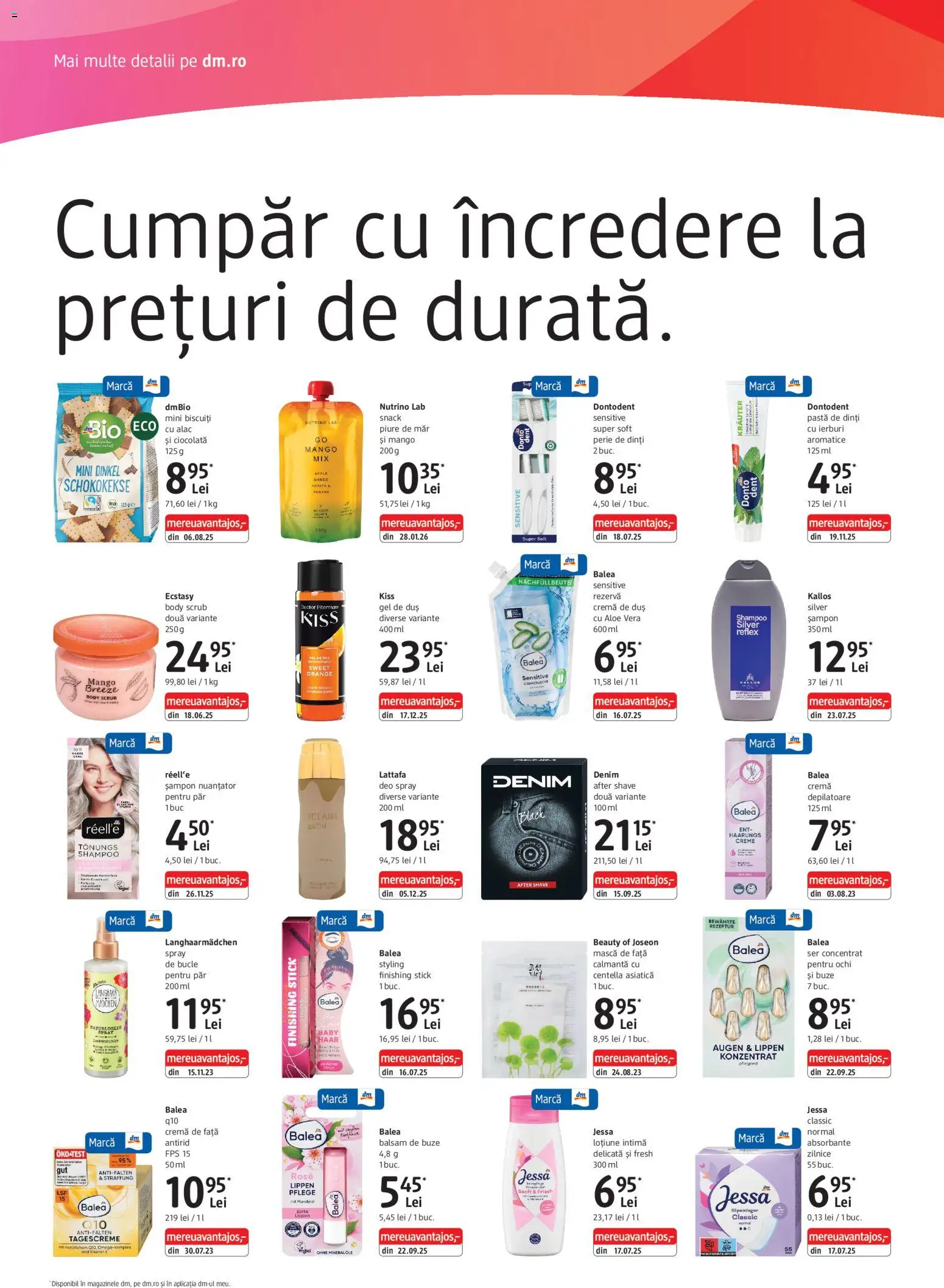 Noul catalog DM drogeriemarkt – valabil de la 19.03.2026 | Pagină: 2 | Produse: After shave, Body, Gel de duș, Mango